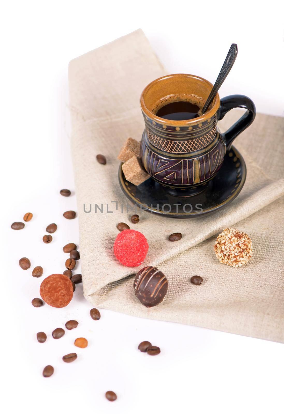 Coffee Espresso. Cup Of Coffee on the white background