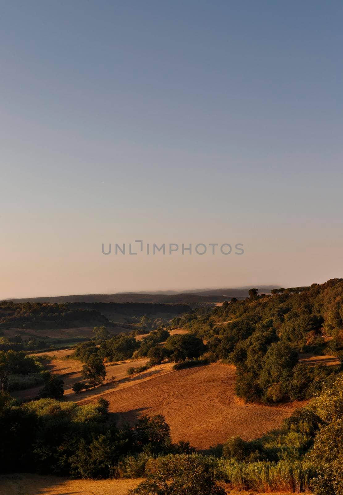 Beautiful Italian landscape at sunrise by victimewalker