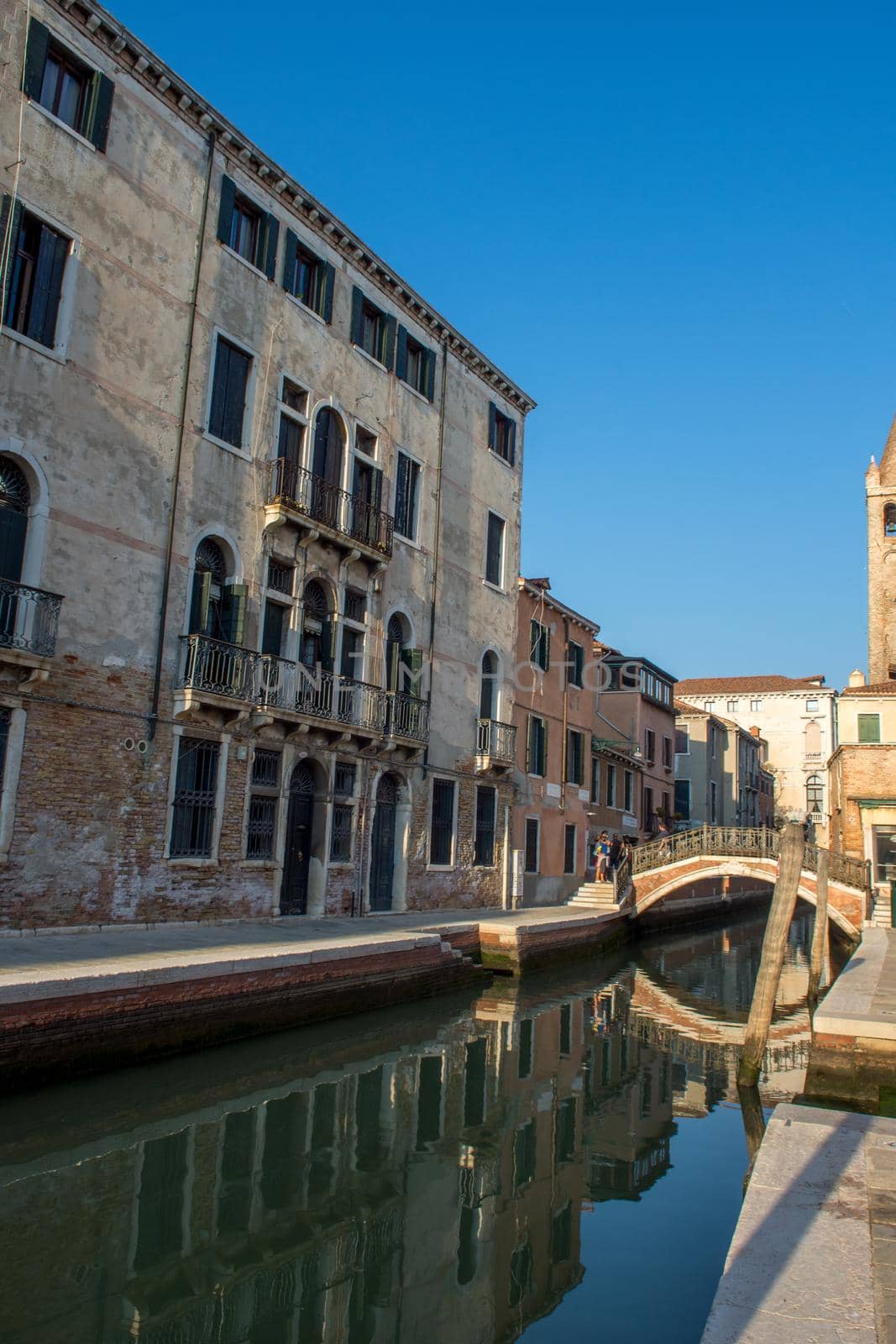 discovery of the city of Venice and its small canals and romantic alleys, Italy