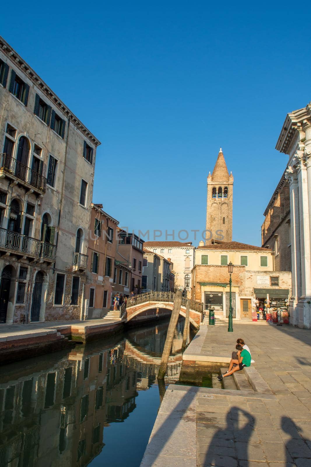 discovery of the city of Venice and its small canals and romantic alleys, Italy