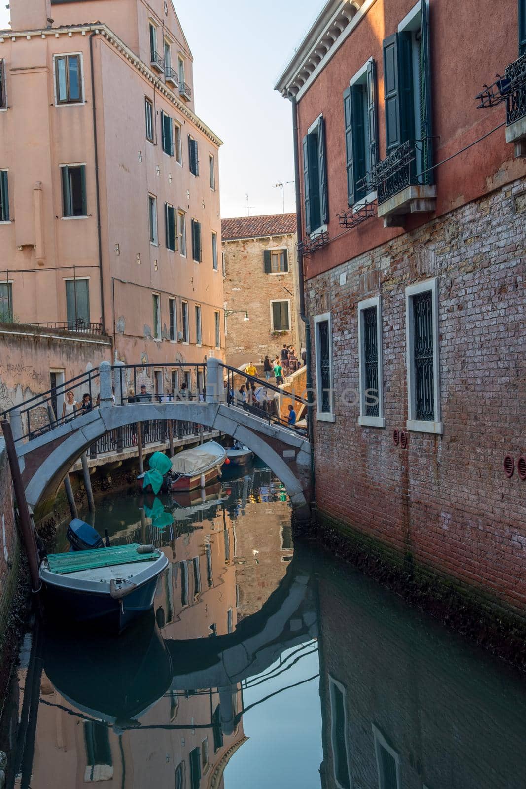discovery of the city of Venice and its small canals and romantic alleys, Italy