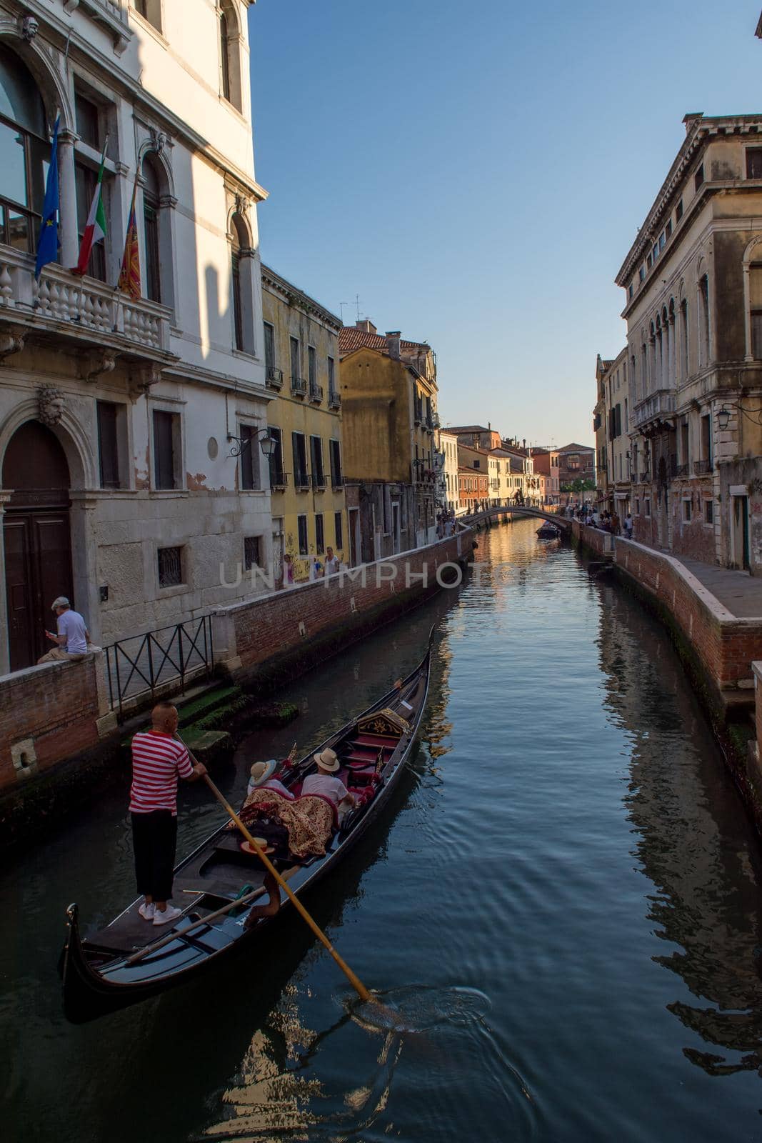discovery of the city of Venice and its small canals and romantic alleys, Italy
