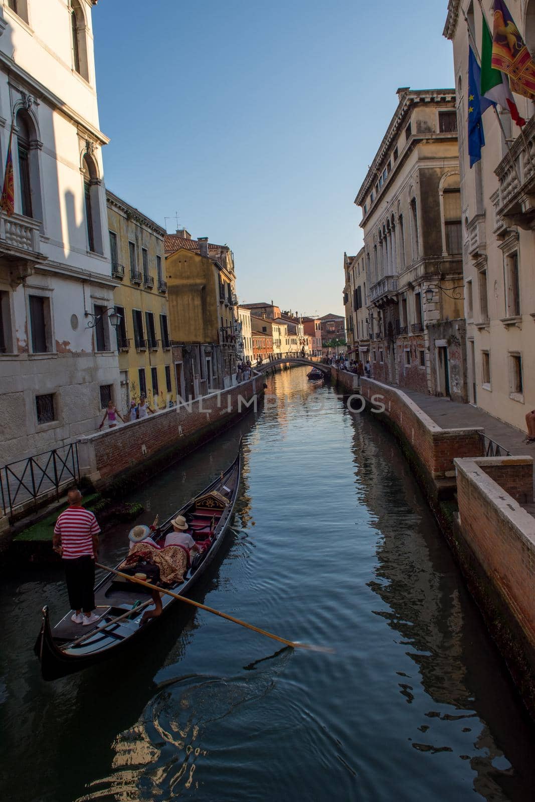discovery of the city of Venice and its small canals and romantic alleys, Italy