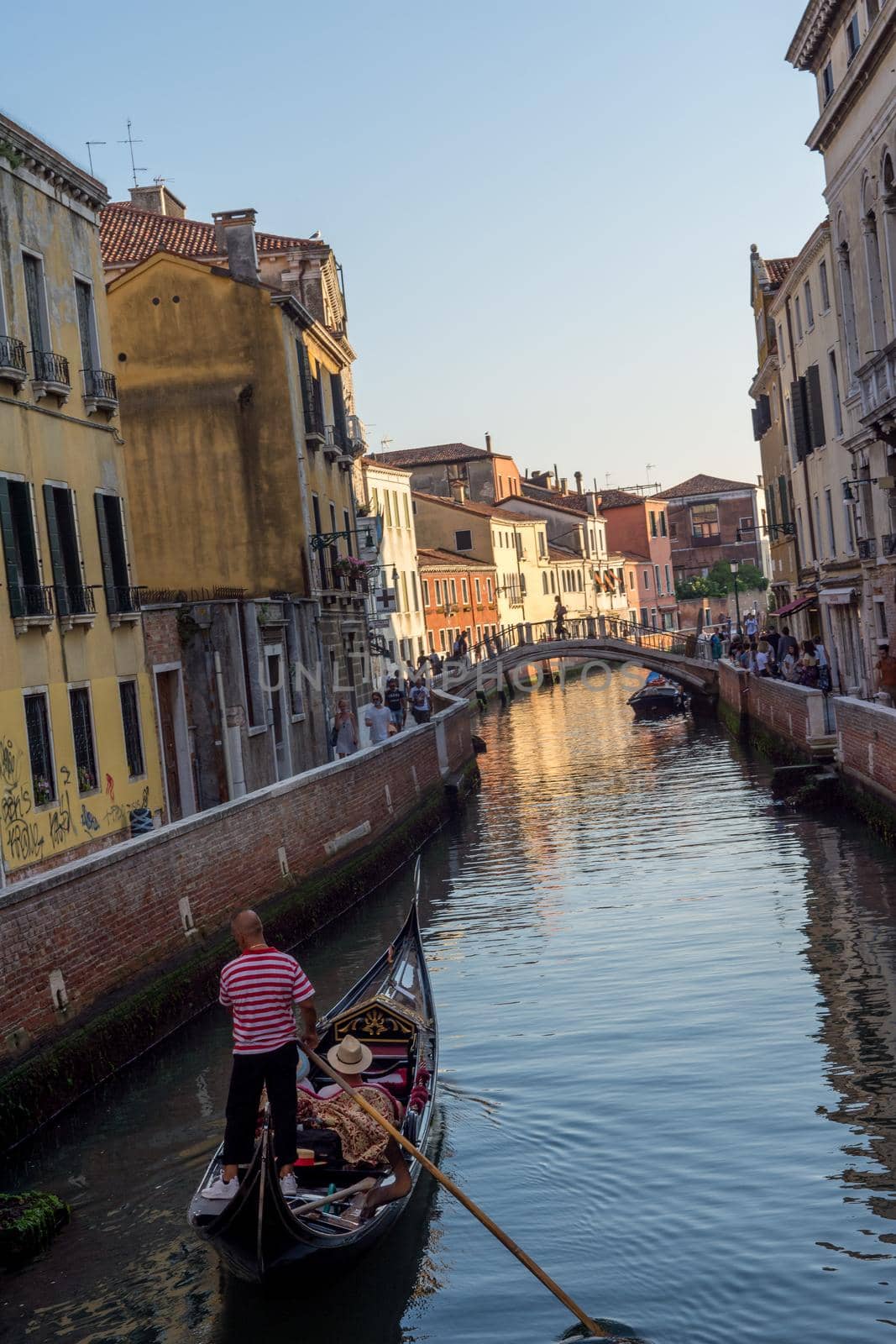 discovery of the city of Venice and its small canals and romantic alleys, Italy