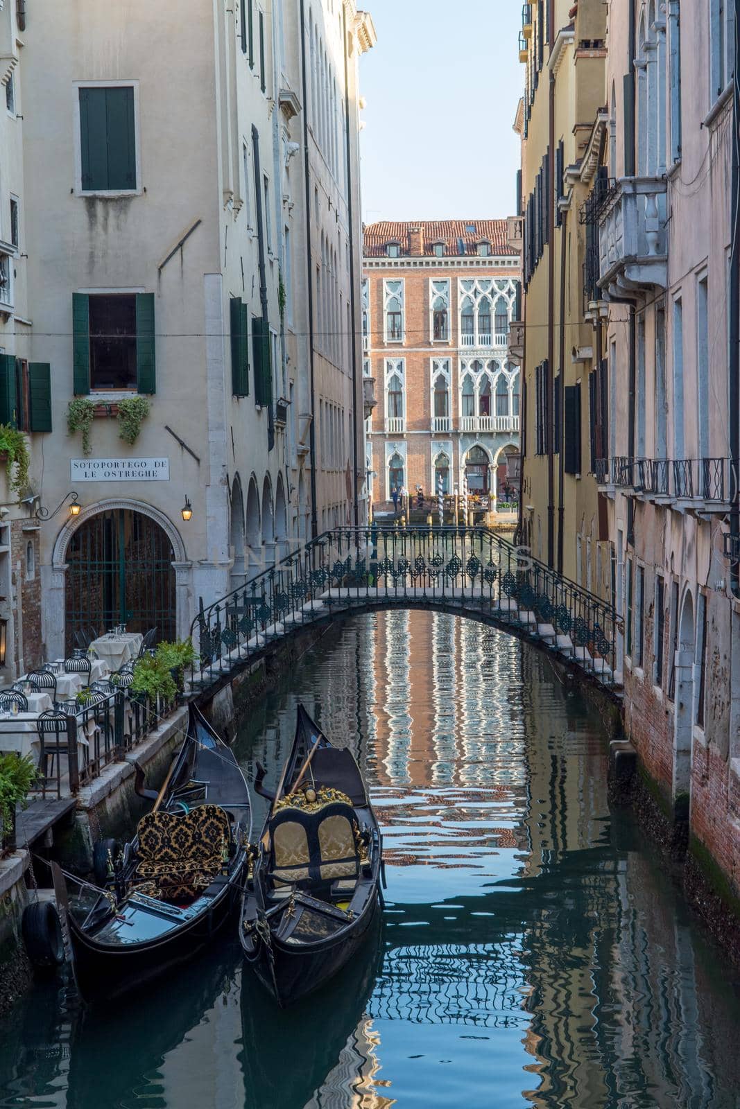 discovery of the city of Venice and its small canals and romantic alleys, Italy