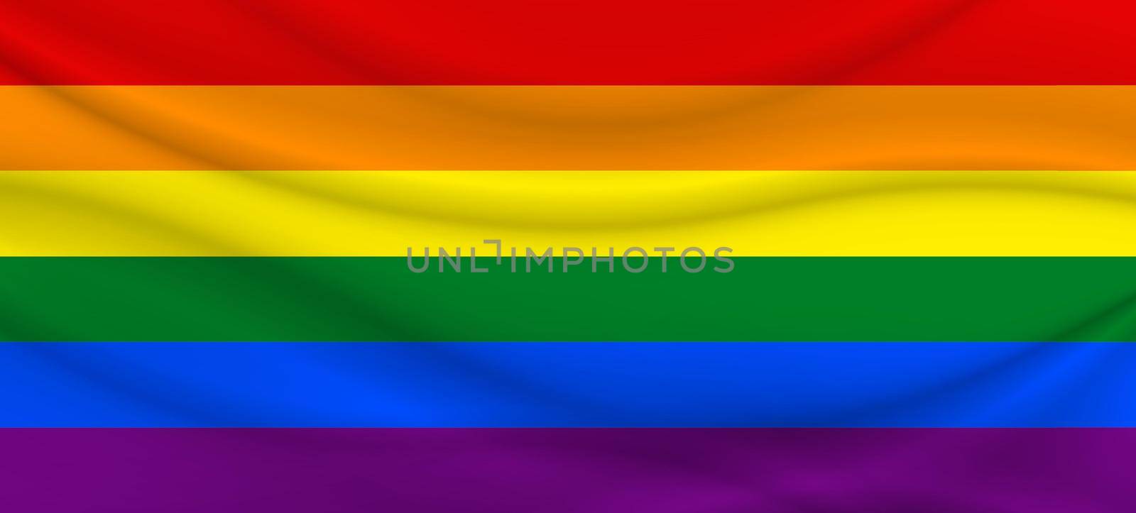 Flag LGBT squared icon, badge or button. Template design, vector illustration. Love wins. LGBT symbol in rainbow colors. Gay pride textile background.