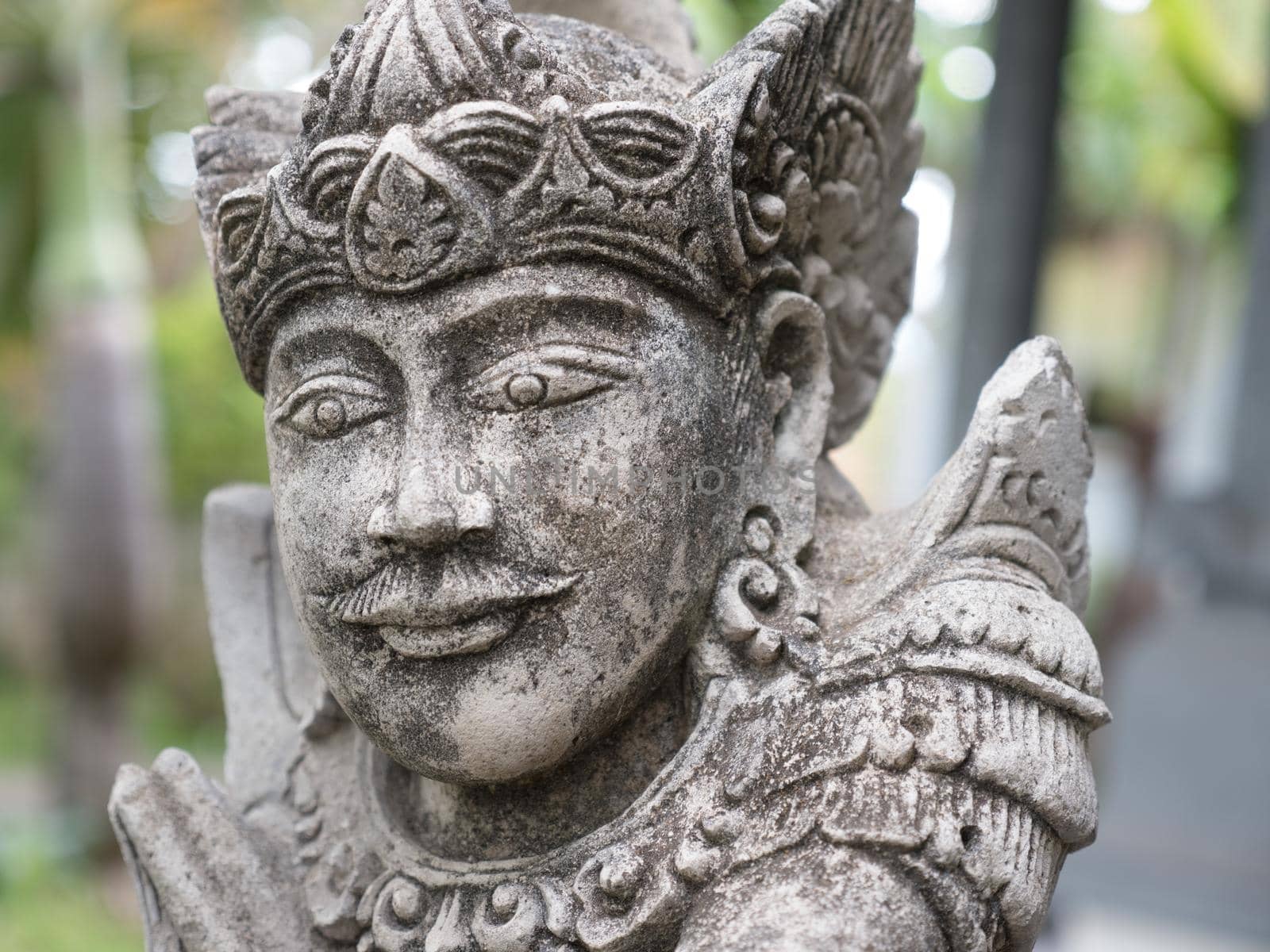 Hindu temple with statues of the gods on Bali island, Indonesia. Balinese Hindu Temple, old hindu architecture, Bali Architecture, Ancient design