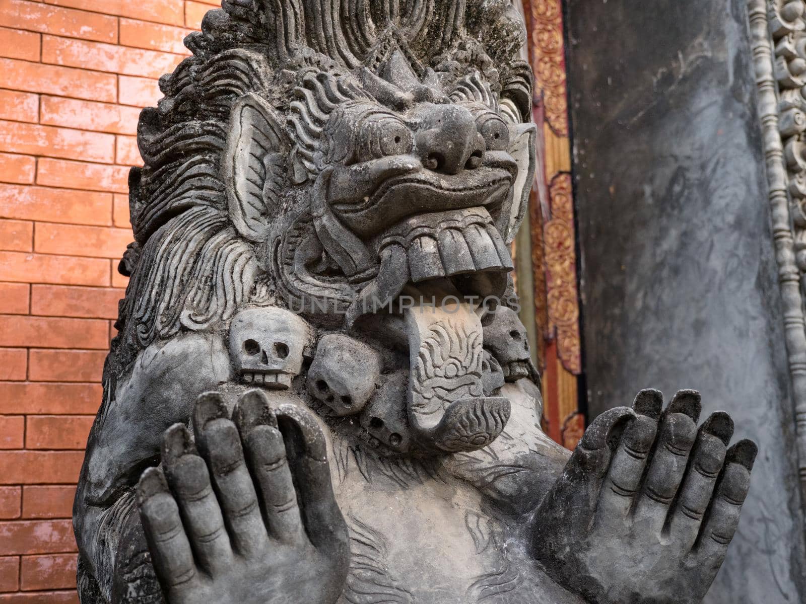 Hindu temple with statues of the gods on Bali island, Indonesia. Balinese Hindu Temple, old hindu architecture, Bali Architecture, Ancient design