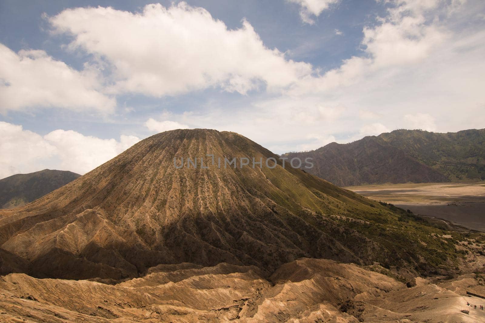 Volcano in the mountains in East Jawa, Indonesia.Volcano crater,Tengger Semeru National Park.