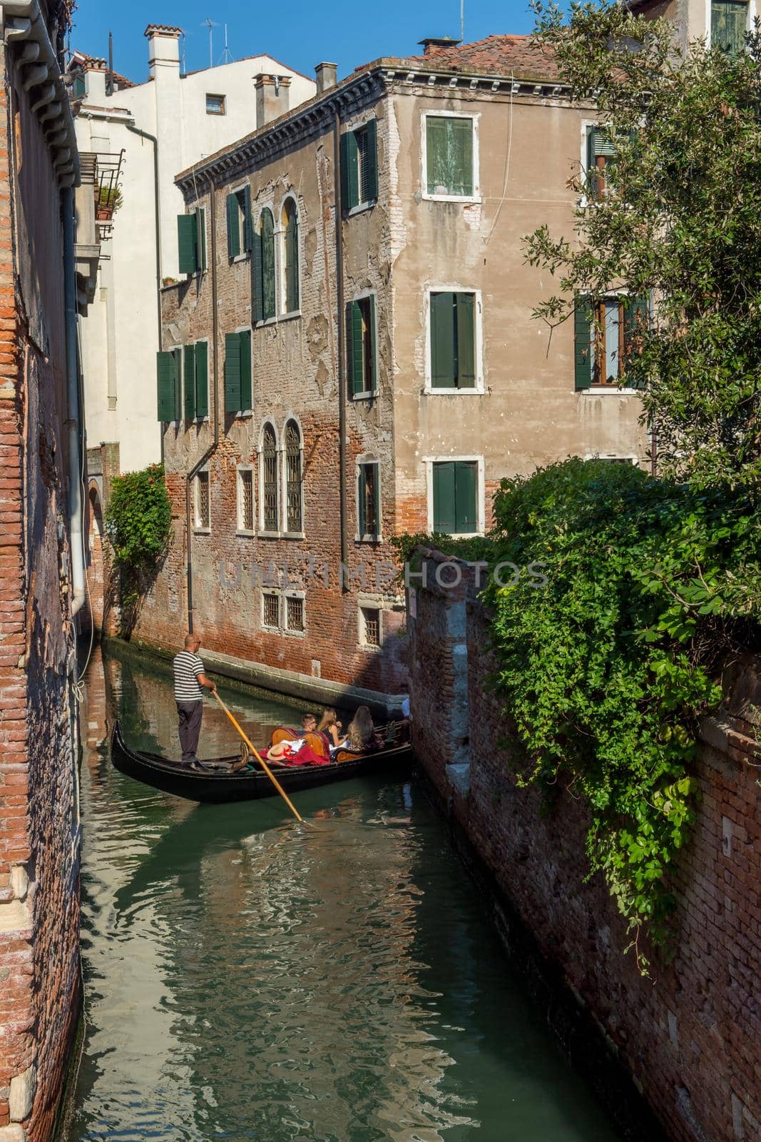 discovery of the city of Venice and its small canals and romantic alleys, Italy