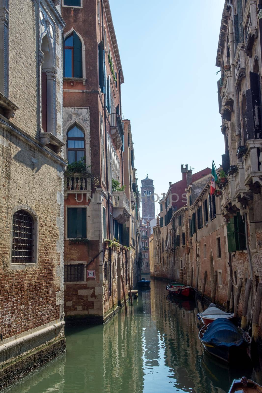 discovery of the city of Venice and its small canals and romantic alleys, Italy