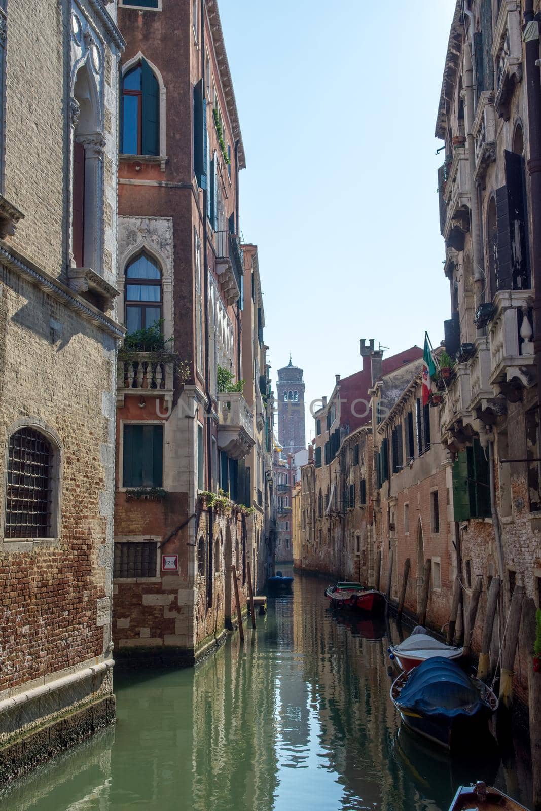 discovery of the city of Venice and its small canals and romantic alleys, Italy