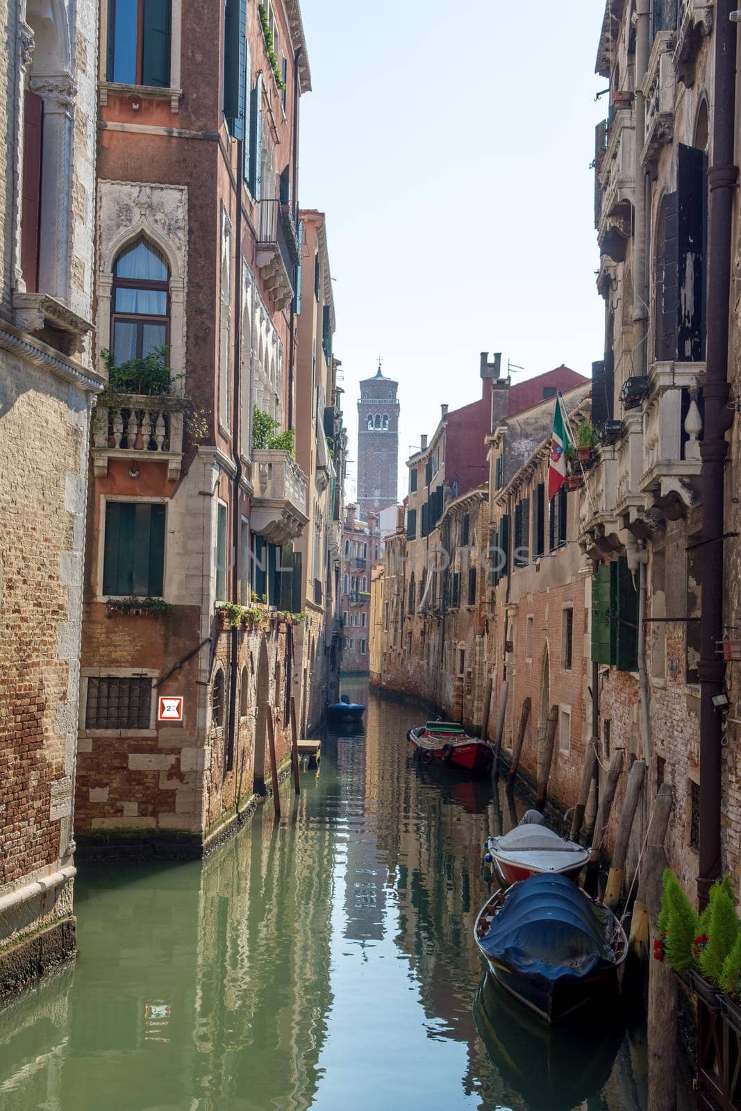discovery of the city of Venice and its small canals and romantic alleys, Italy