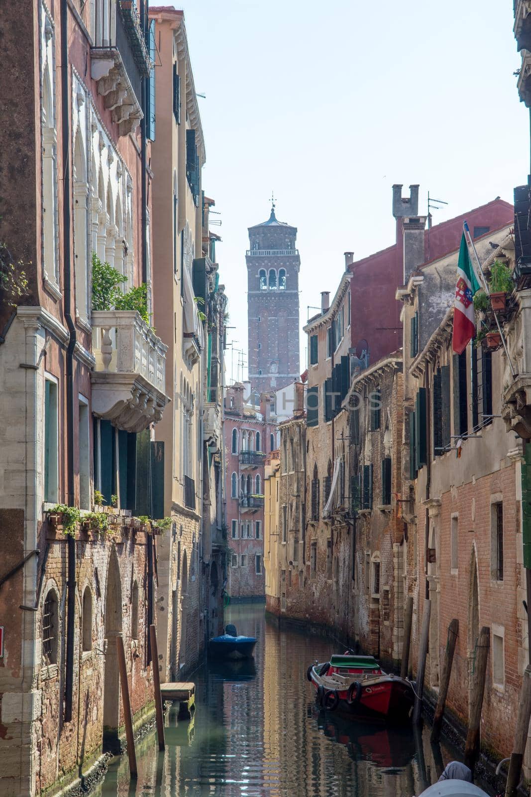 discovery of the city of Venice and its small canals and romantic alleys, Italy