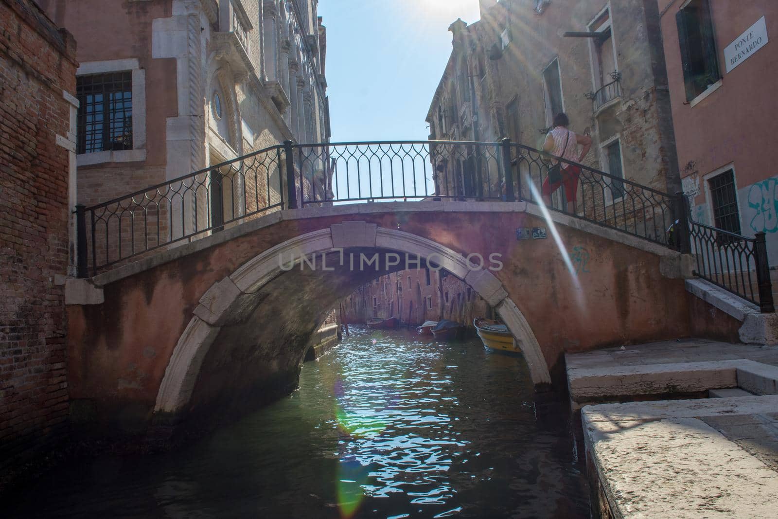 discovery of the city of Venice and its small canals and romantic alleys, Italy