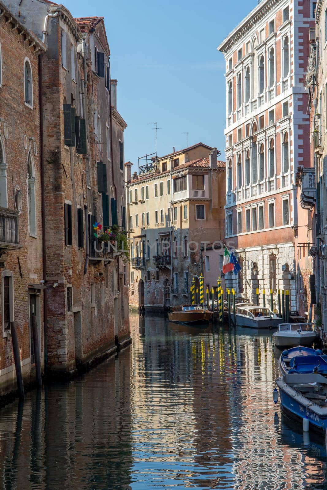 discovery of the city of Venice and its small canals and romantic alleys, Italy