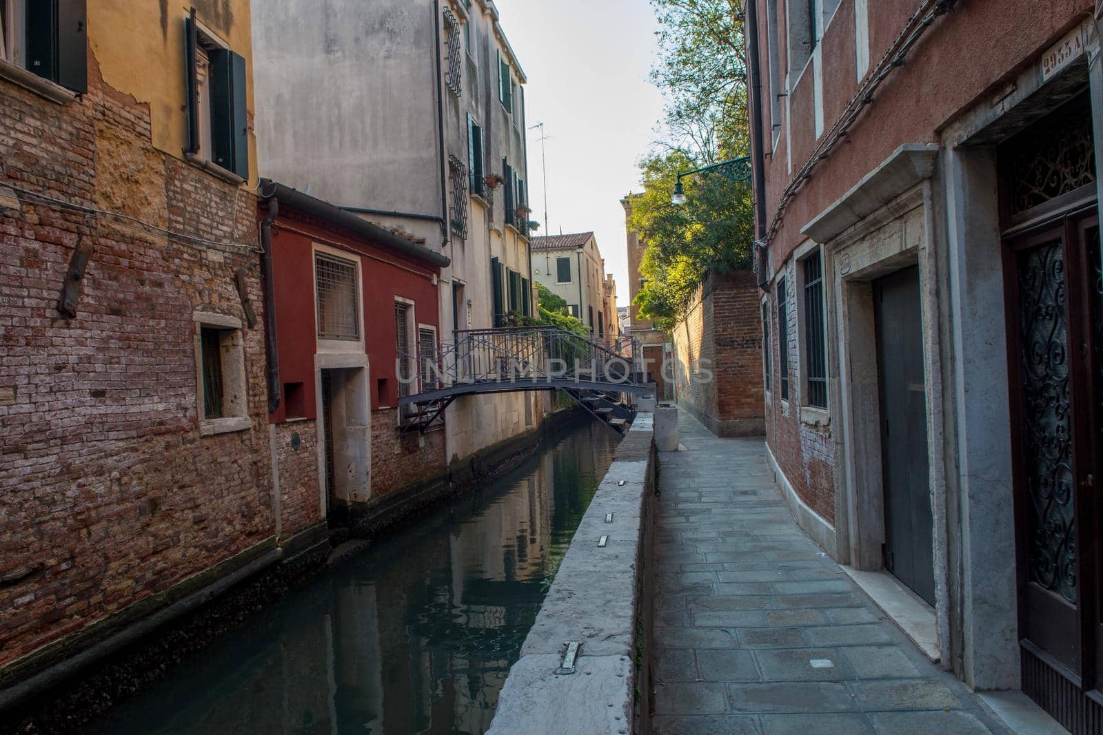 discovery of the city of Venice and its small canals and romantic alleys, Italy