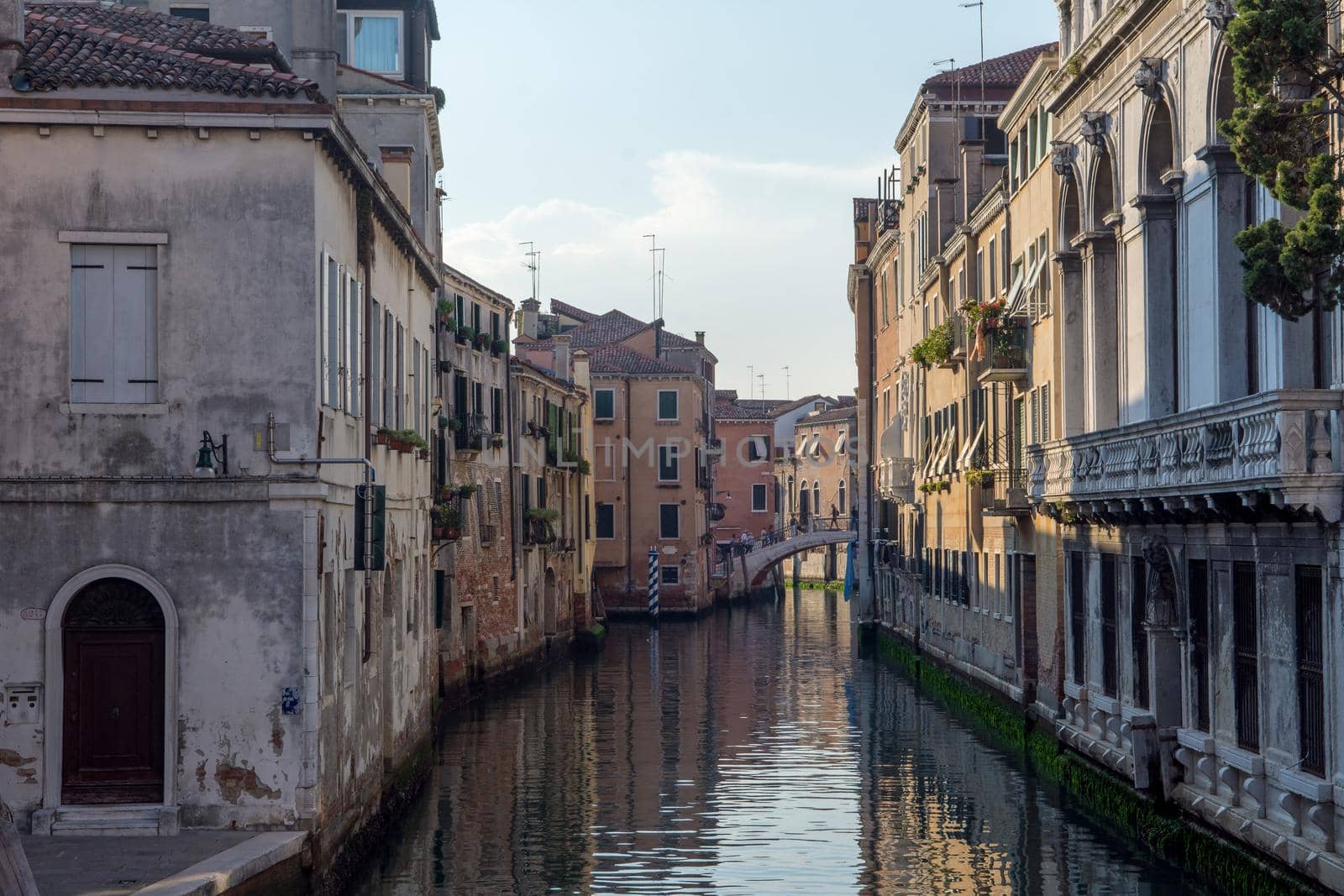 discovery of the city of Venice and its small canals and romantic alleys, Italy