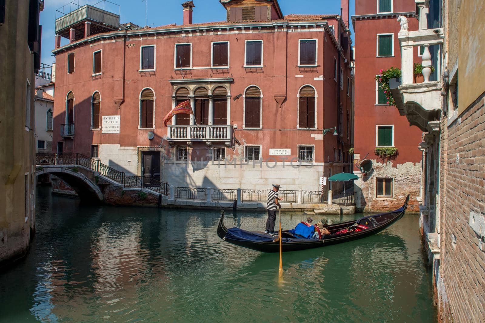 discovery of the city of Venice and its small canals and romantic alleys, Italy