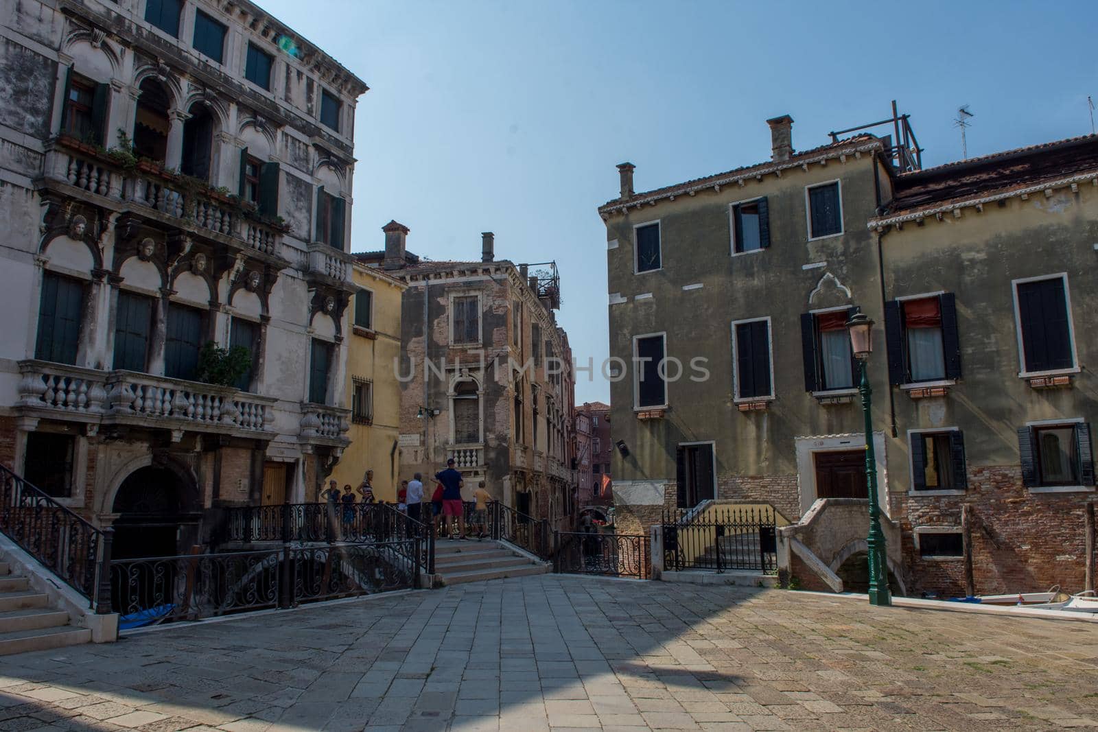 discovery of the city of Venice and its small canals and romantic alleys, Italy