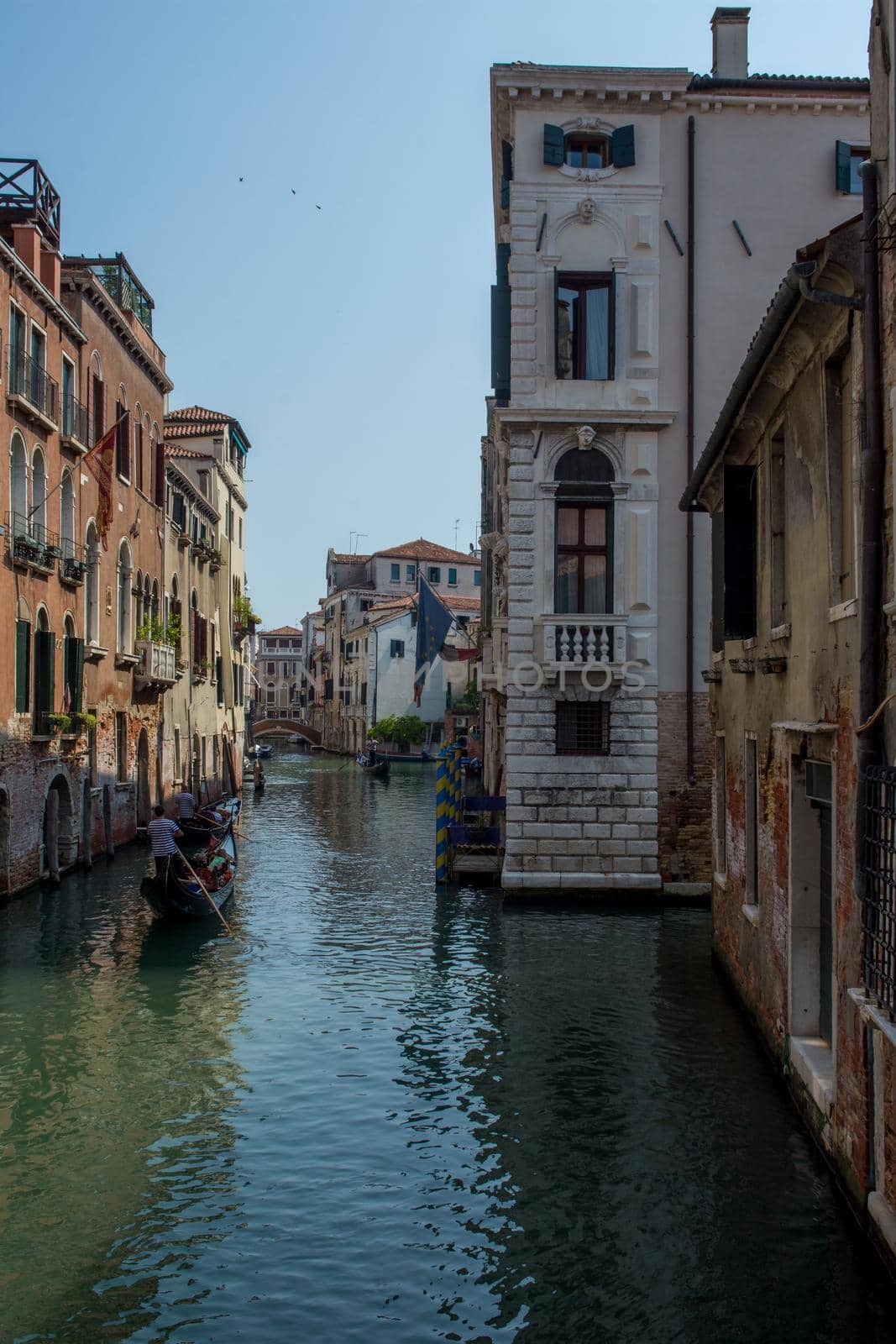 discovery of the city of Venice and its small canals and romantic alleys, Italy