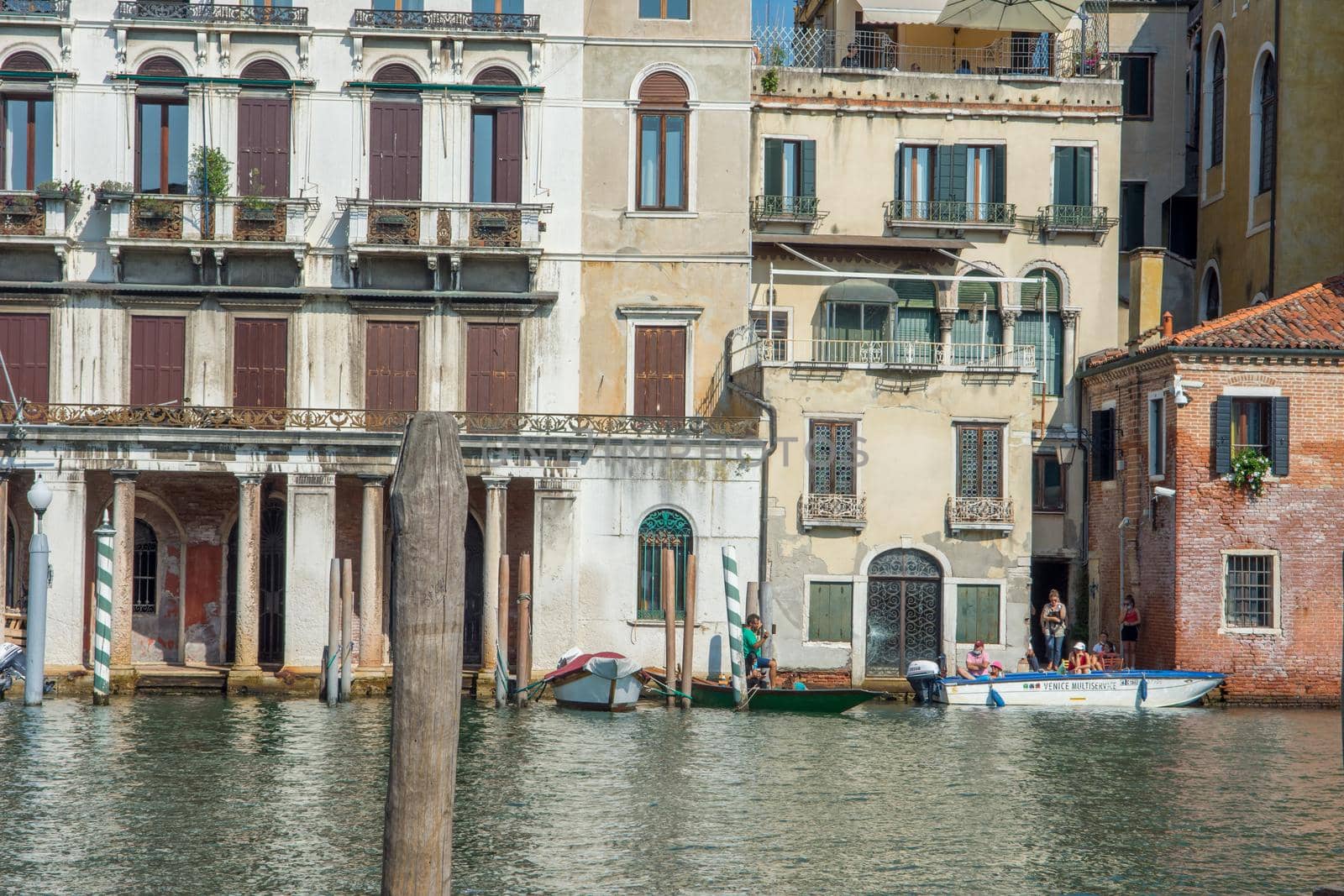 discovery of the city of Venice and its small canals and romantic alleys, Italy