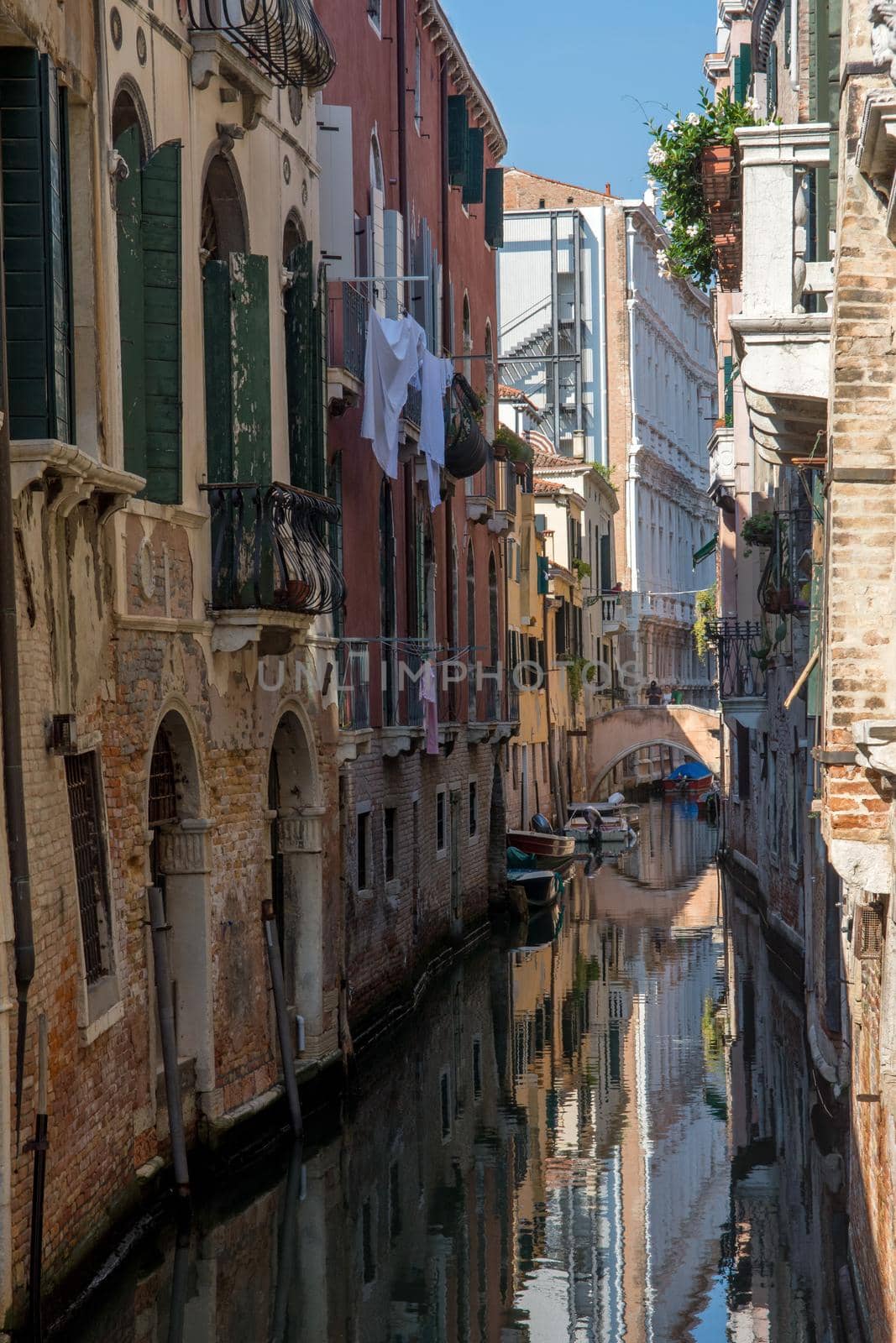 discovery of the city of Venice and its small canals and romantic alleys, Italy