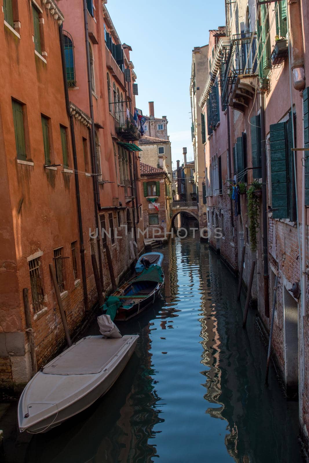 discovery of the city of Venice and its small canals and romantic alleys, Italy