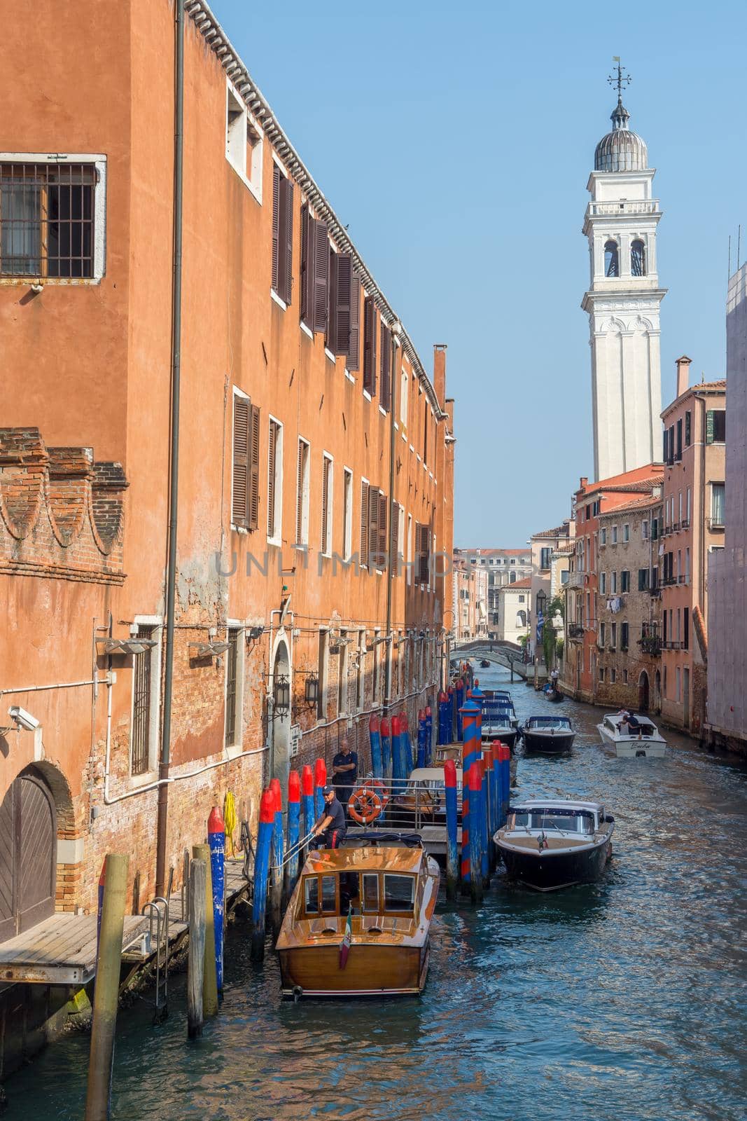 discovery of the city of Venice and its small canals and romantic alleys, Italy