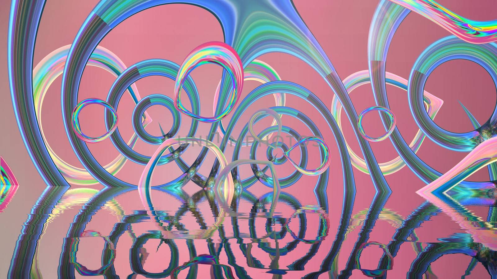Abstract background with futuristic ornaments. 3d image