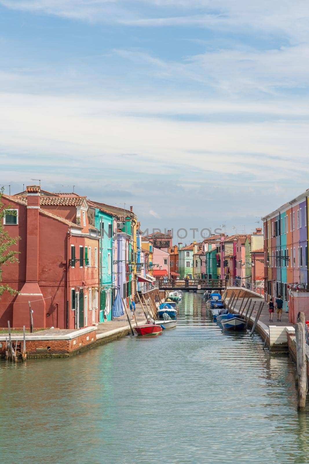 discovery of the city of Venice, Burano and its small canals and romantic alleys, Italy