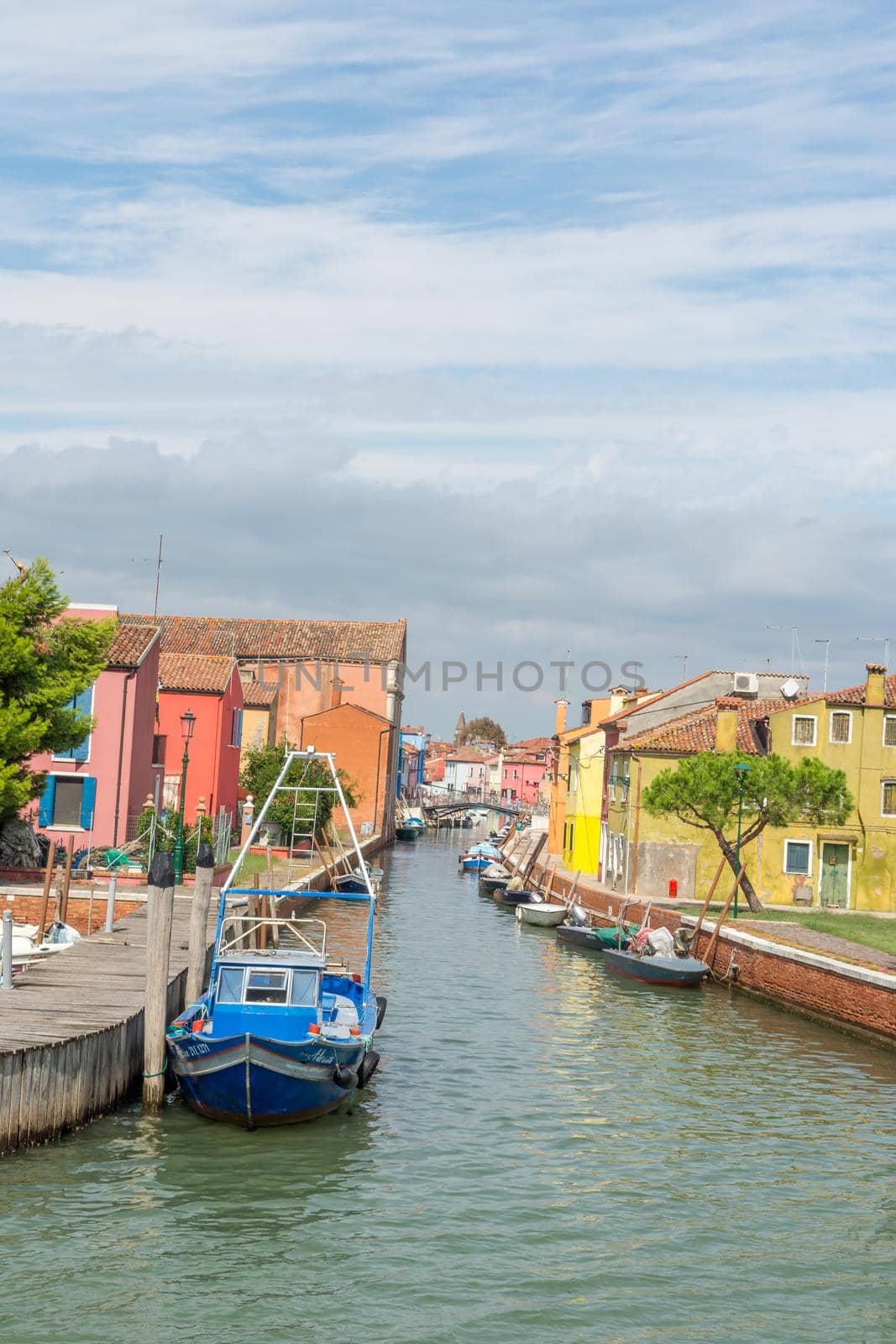 discovery of the city of Venice, Burano and its small canals and romantic alleys, Italy