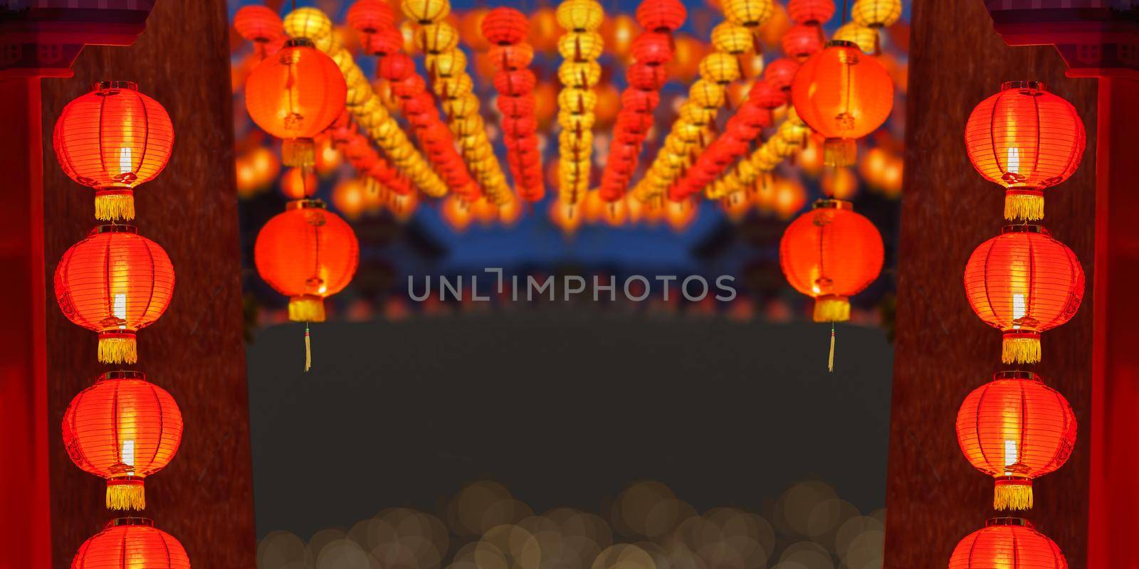 Chinese new year lanterns in china town area. by toa55