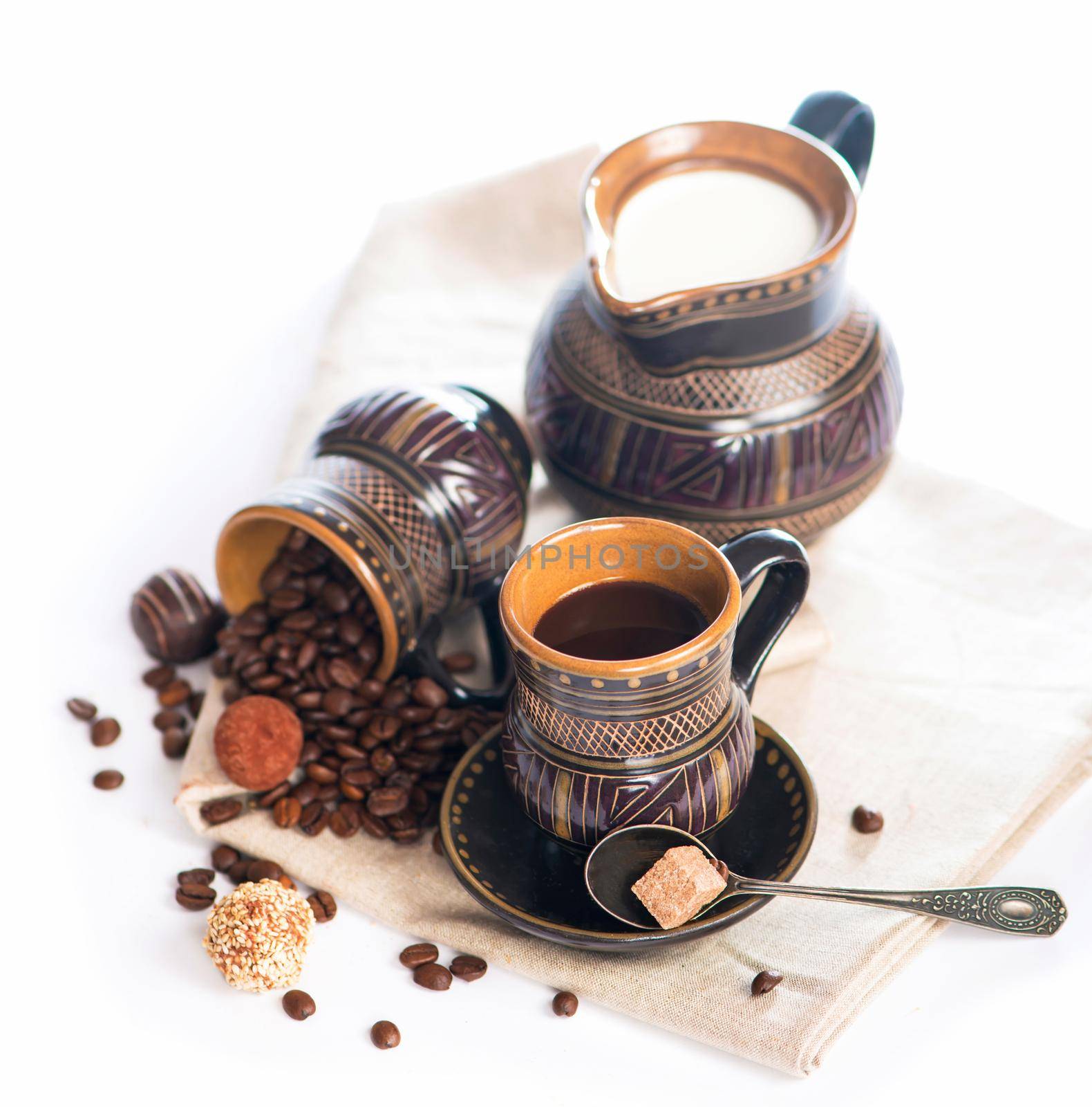 Coffee Espresso. Cup Of Coffee on the white background