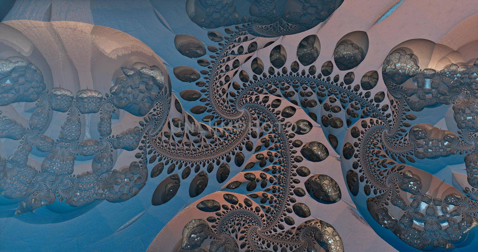 Picture of three-dimensional fractals in motion