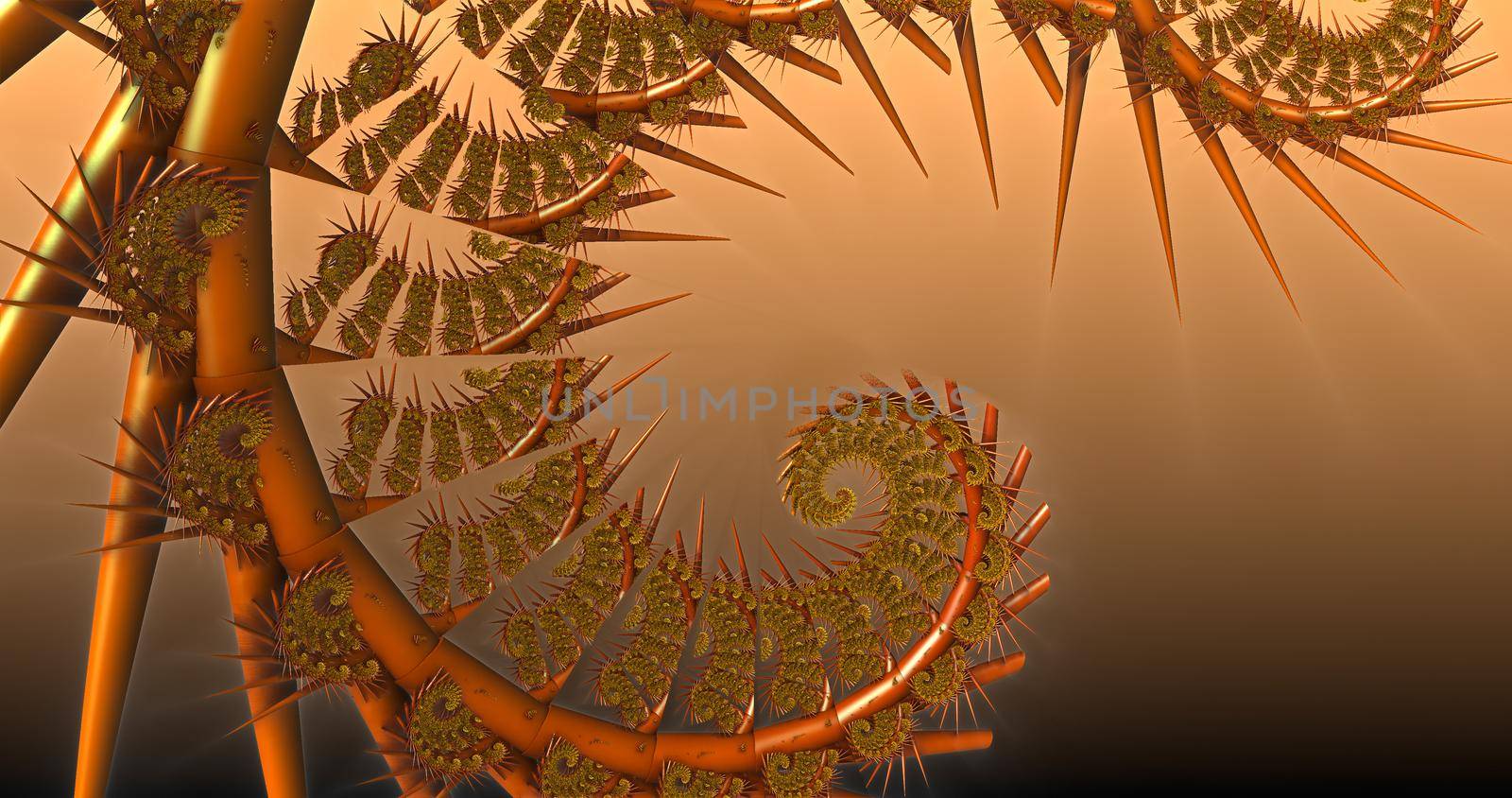 Picture of three-dimensional fractals in motion