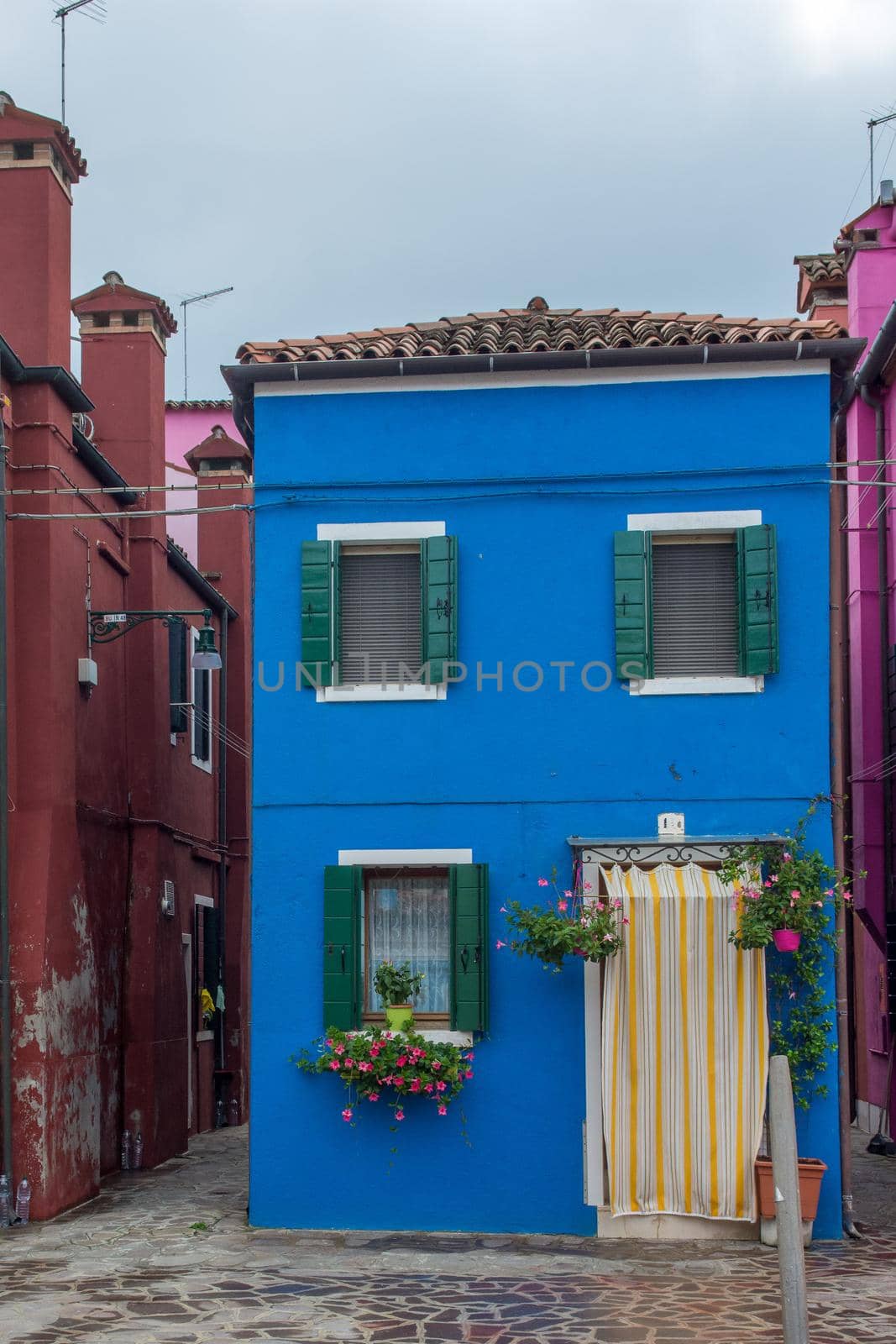 discovery of the city of Venice, Burano and its small canals and romantic alleys, Italy