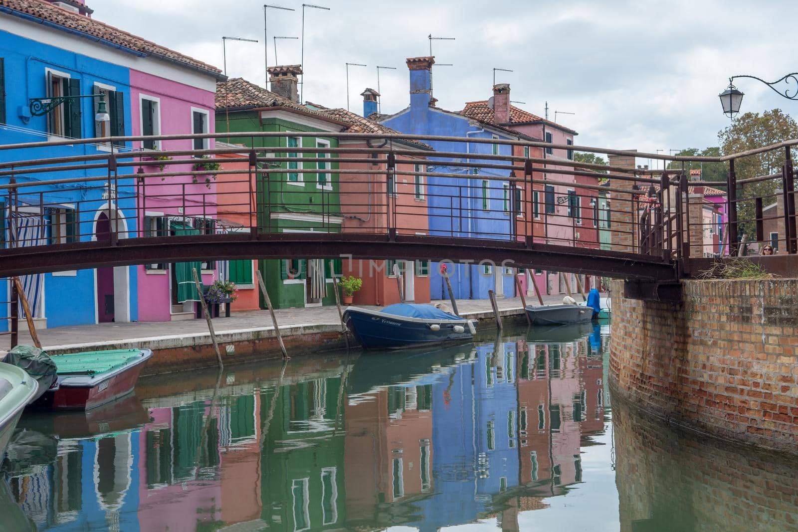 discovery of the city of Venice, Burano and its small canals and romantic alleys, Italy