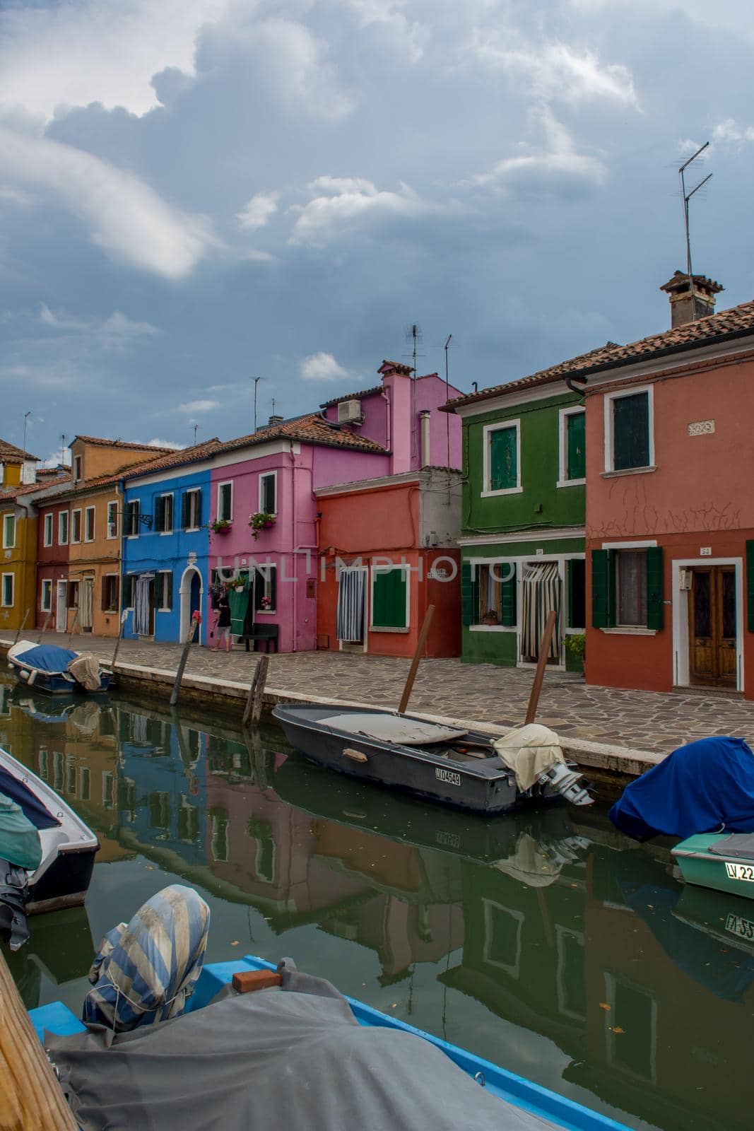 discovery of the city of Venice, Burano and its small canals and romantic alleys, Italy