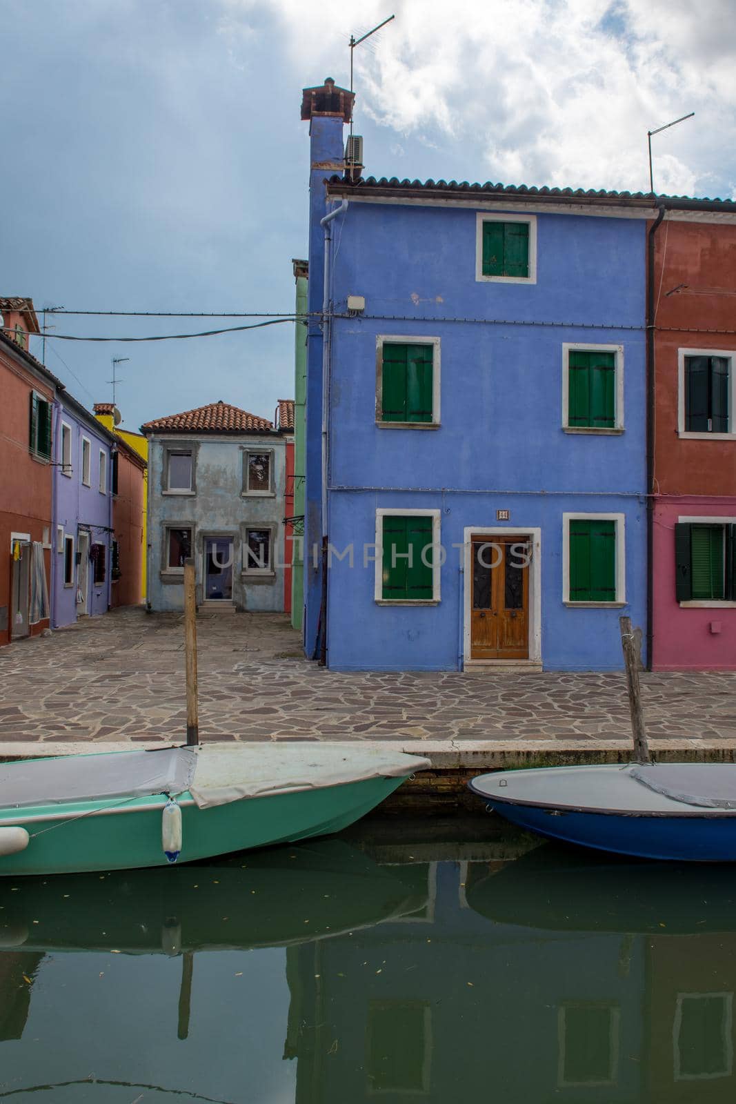 discovery of the city of Venice, Burano and its small canals and romantic alleys, Italy