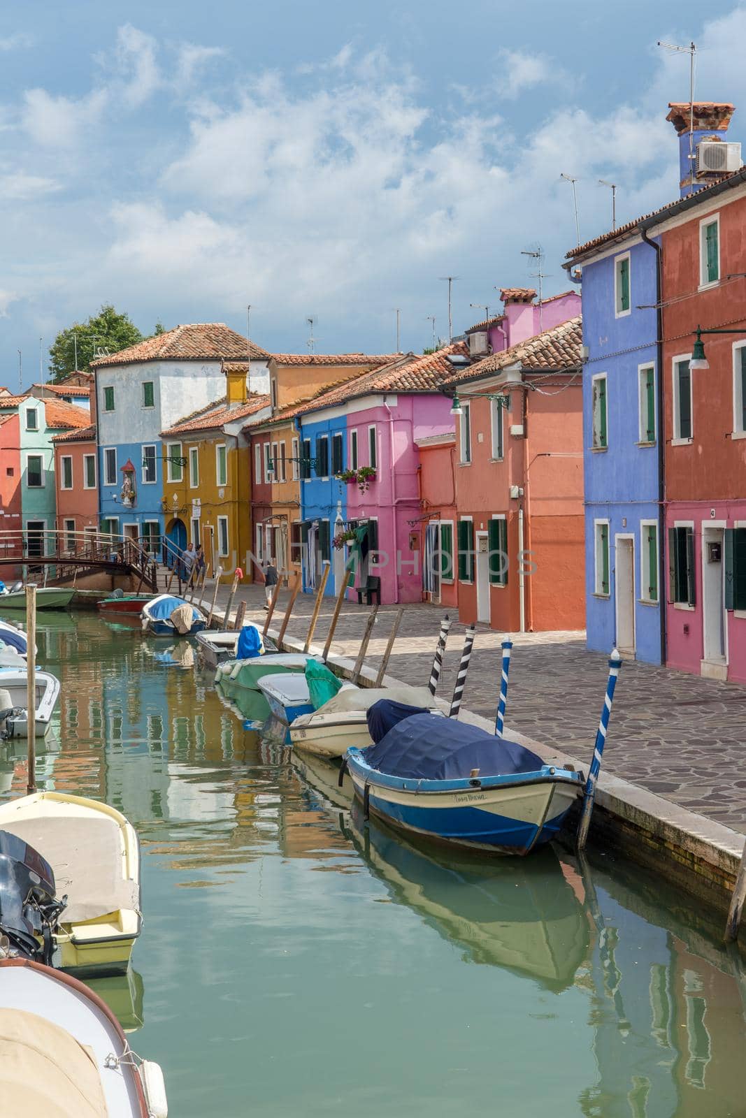 discovery of the city of Venice, Burano and its small canals and romantic alleys, Italy