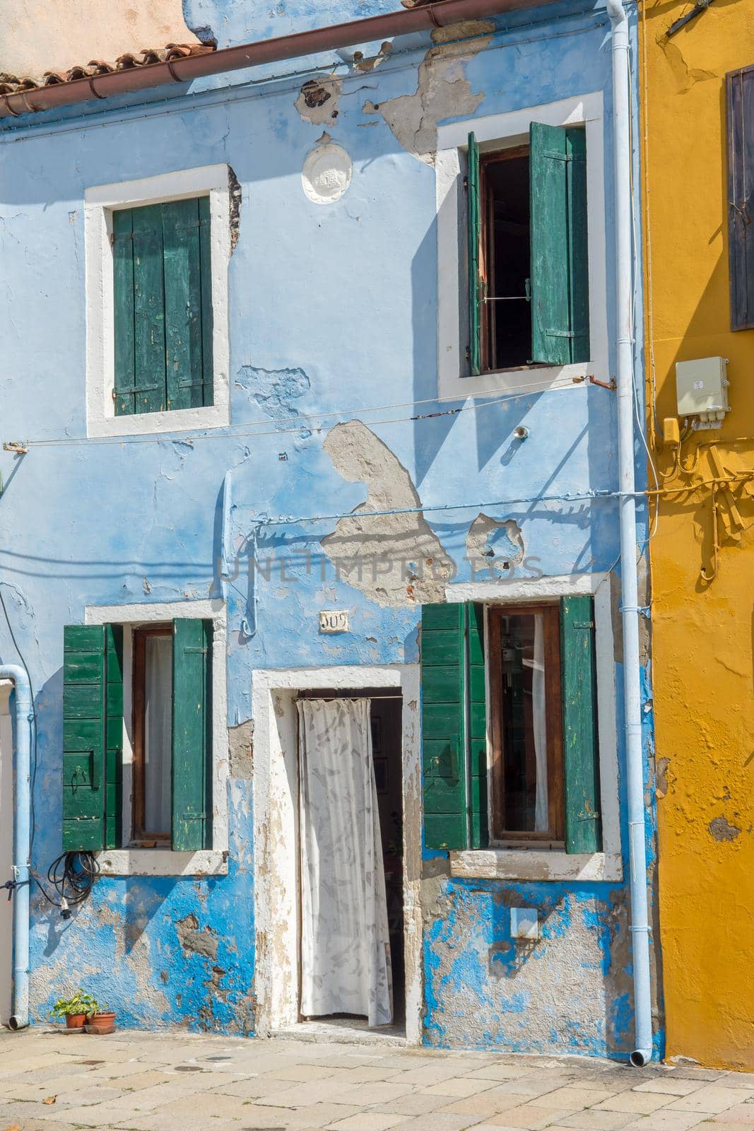 discovery of the city of Venice, Burano and its small canals and romantic alleys, Italy