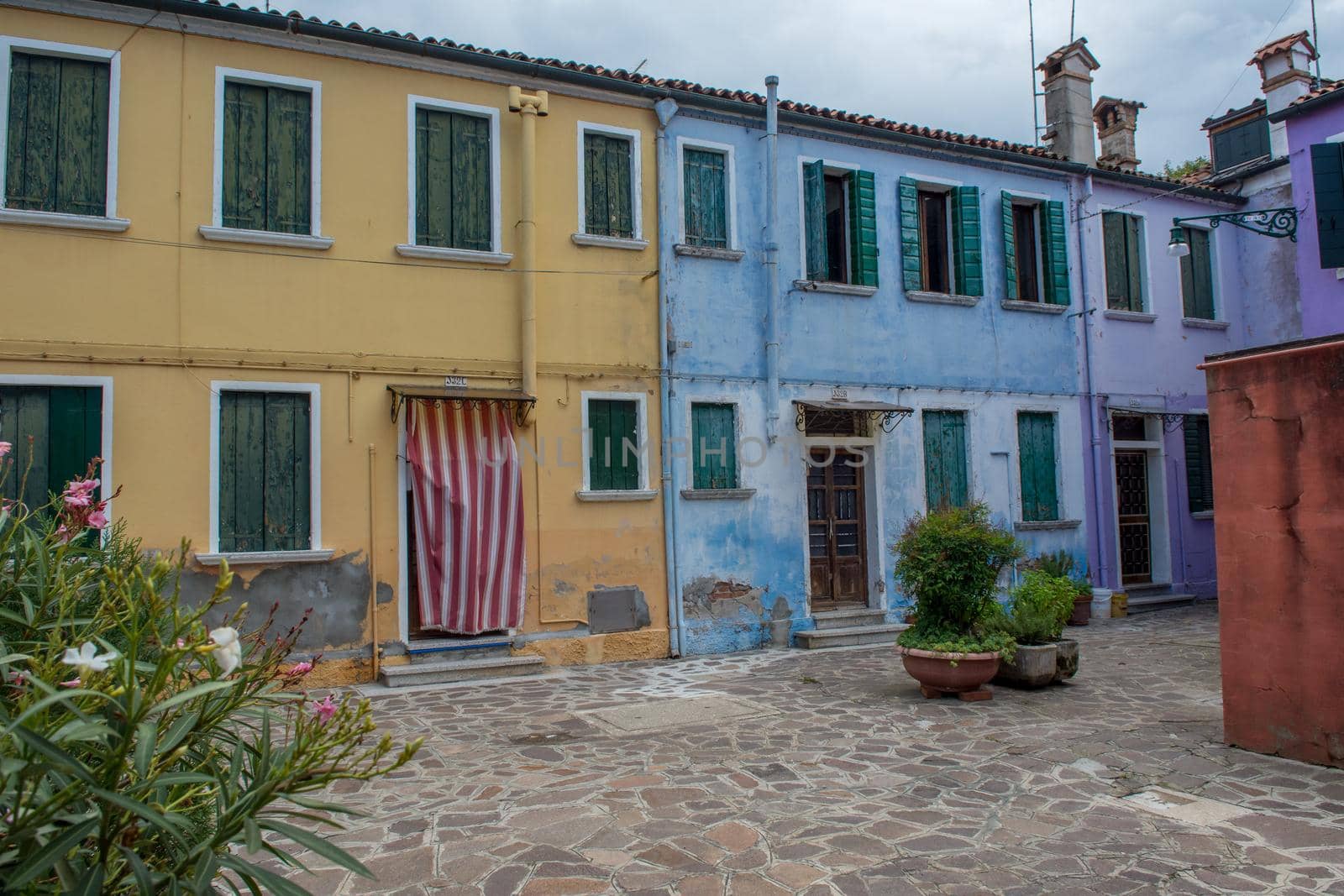 discovery of the city of Venice, Burano and its small canals and romantic alleys, Italy