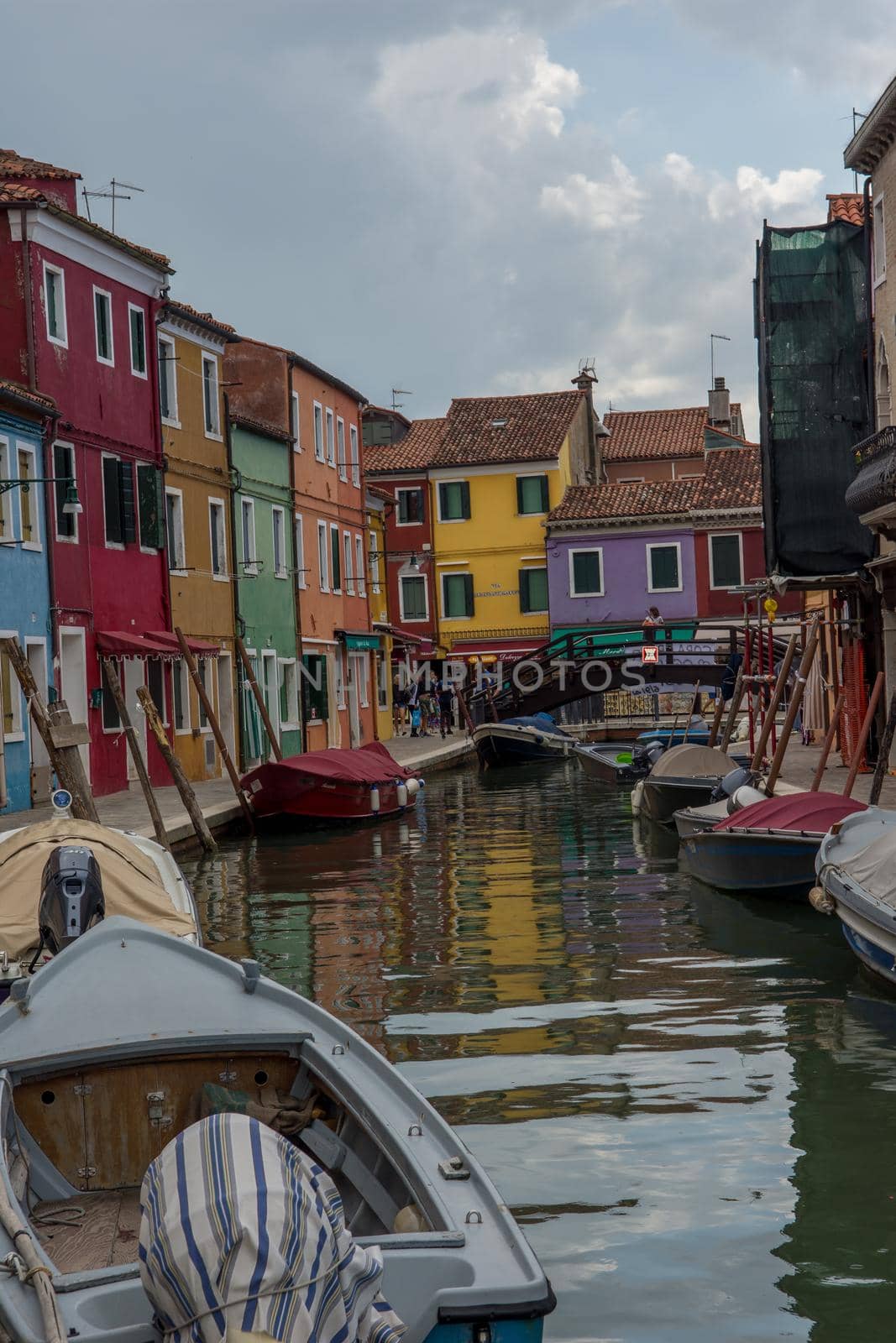 discovery of the city of Venice, Burano and its small canals and romantic alleys, Italy