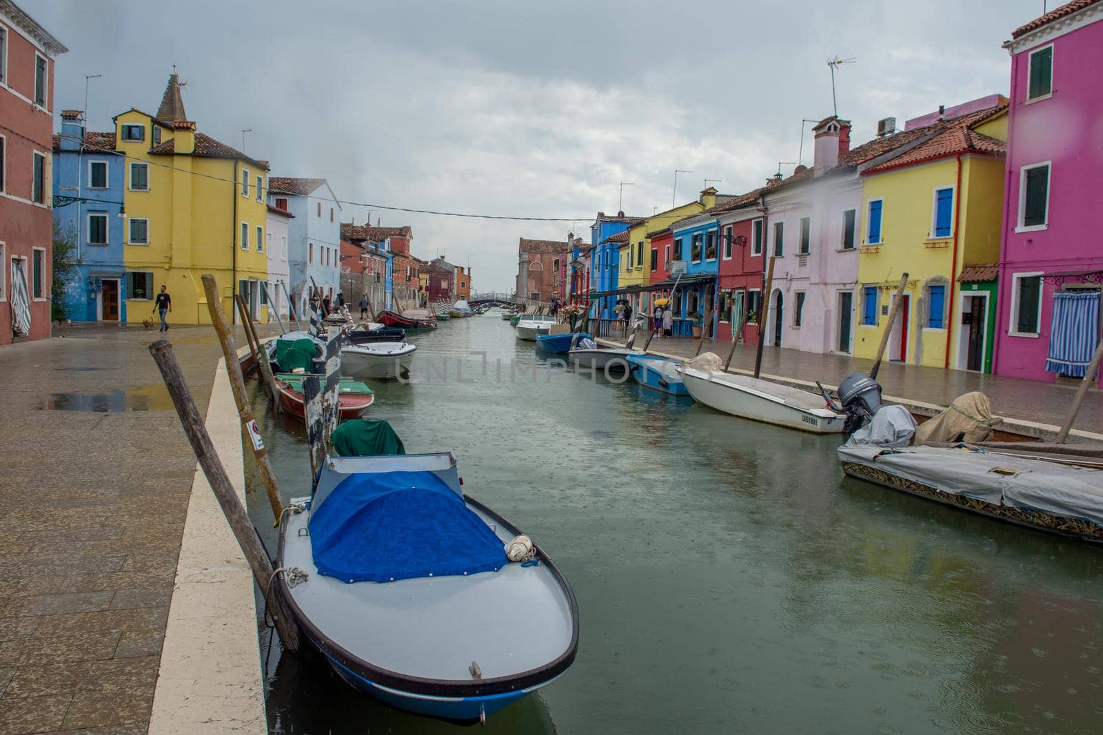 discovery of the city of Venice, Burano and its small canals and romantic alleys, Italy