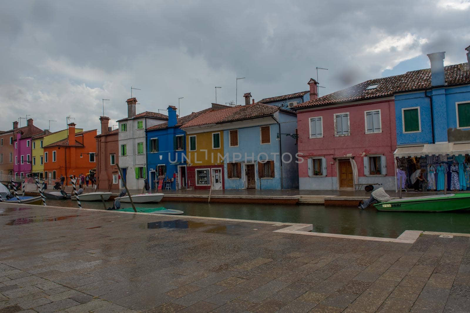 discovery of the city of Venice, Burano and its small canals and romantic alleys, Italy