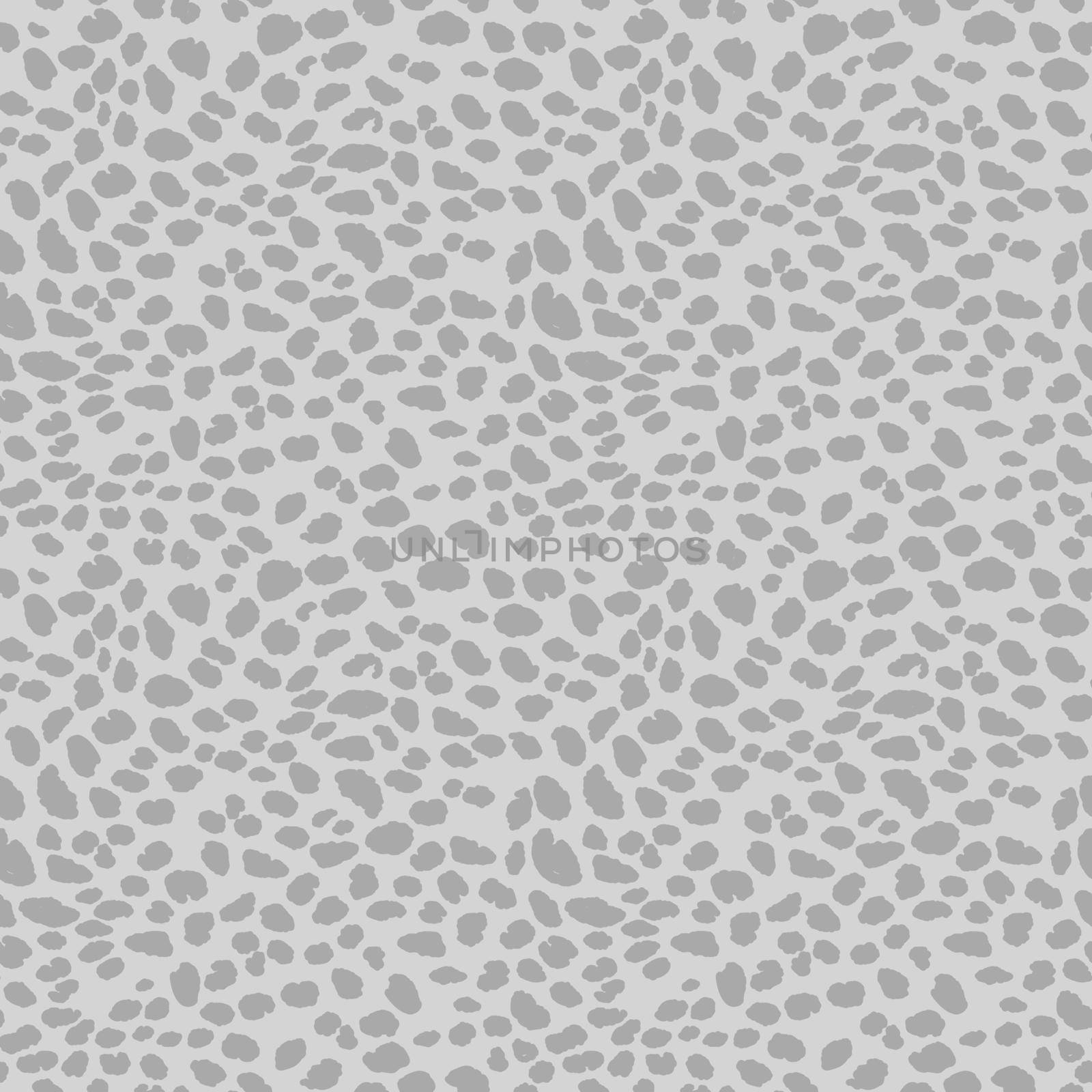 Abstract modern leopard seamless pattern. Animals trendy background. Grey decorative vector stock illustration for print, card, postcard, fabric, textile. Modern ornament of stylized skin by allaku