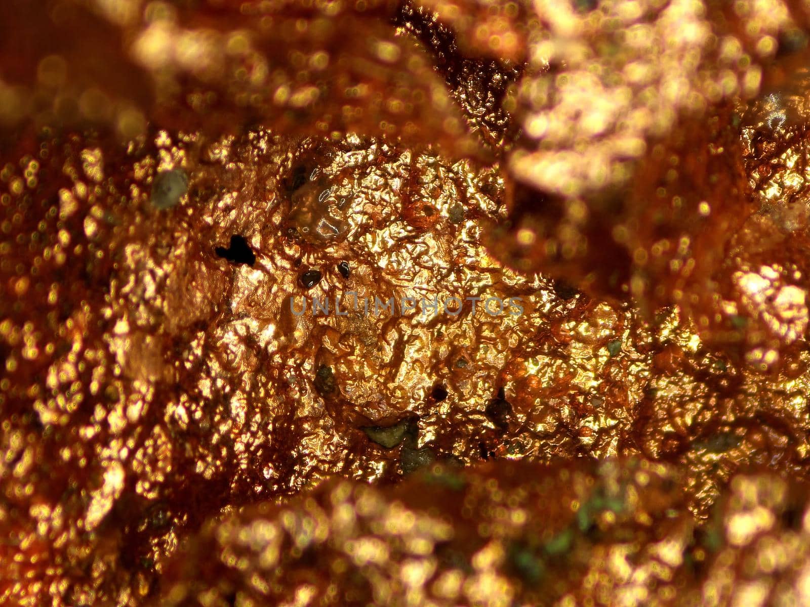 copper ore in a closeup by Jochen