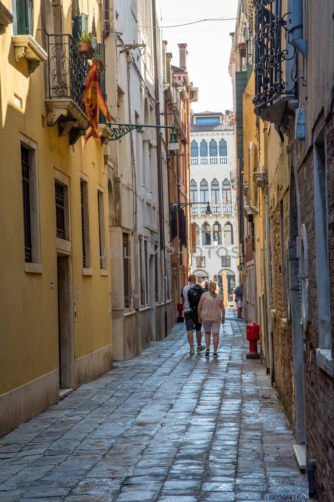 discovery of the city of Venice and its small canals and romantic alleys, Italy