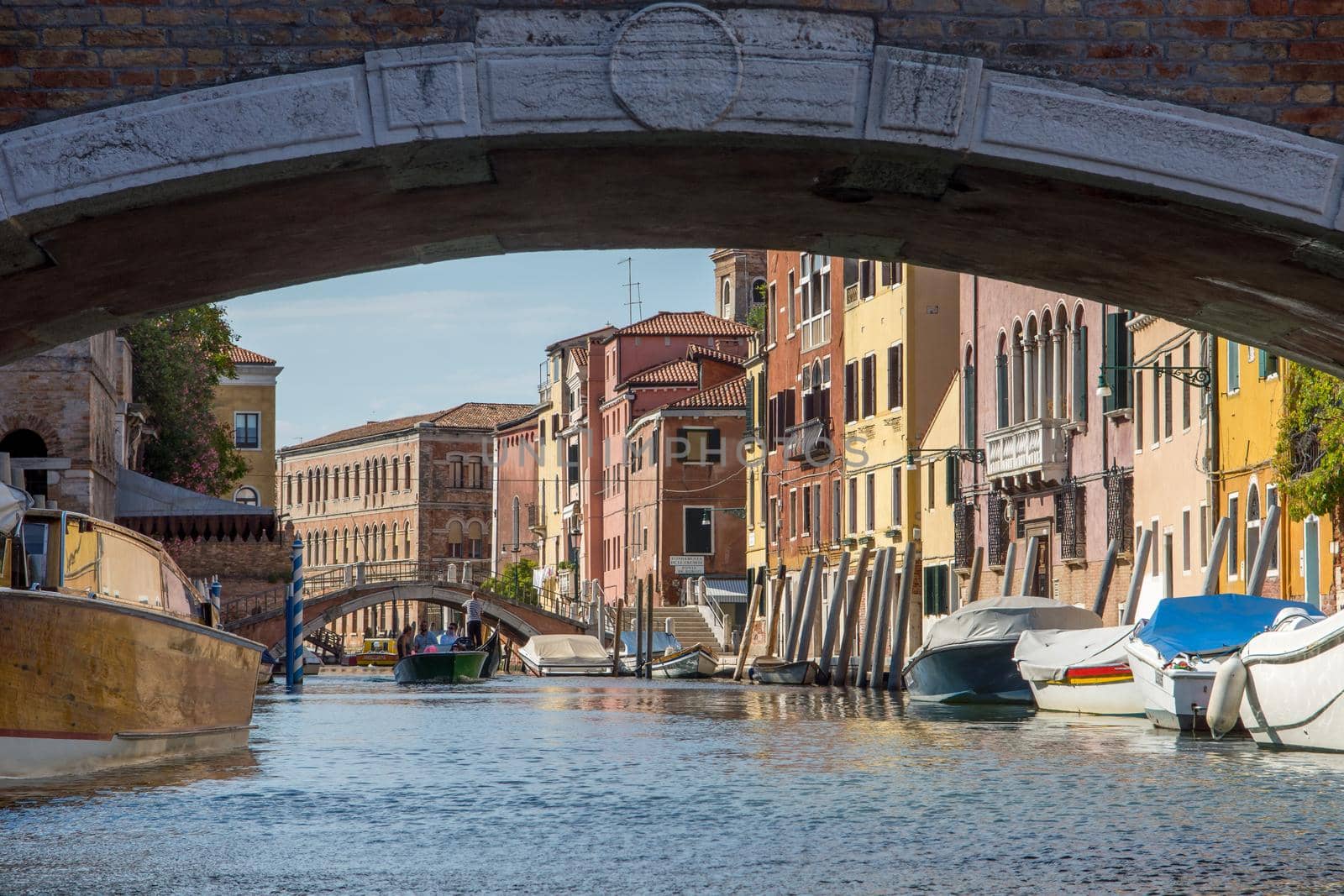 discovery of the city of Venice and its small canals and romantic alleys, Italy